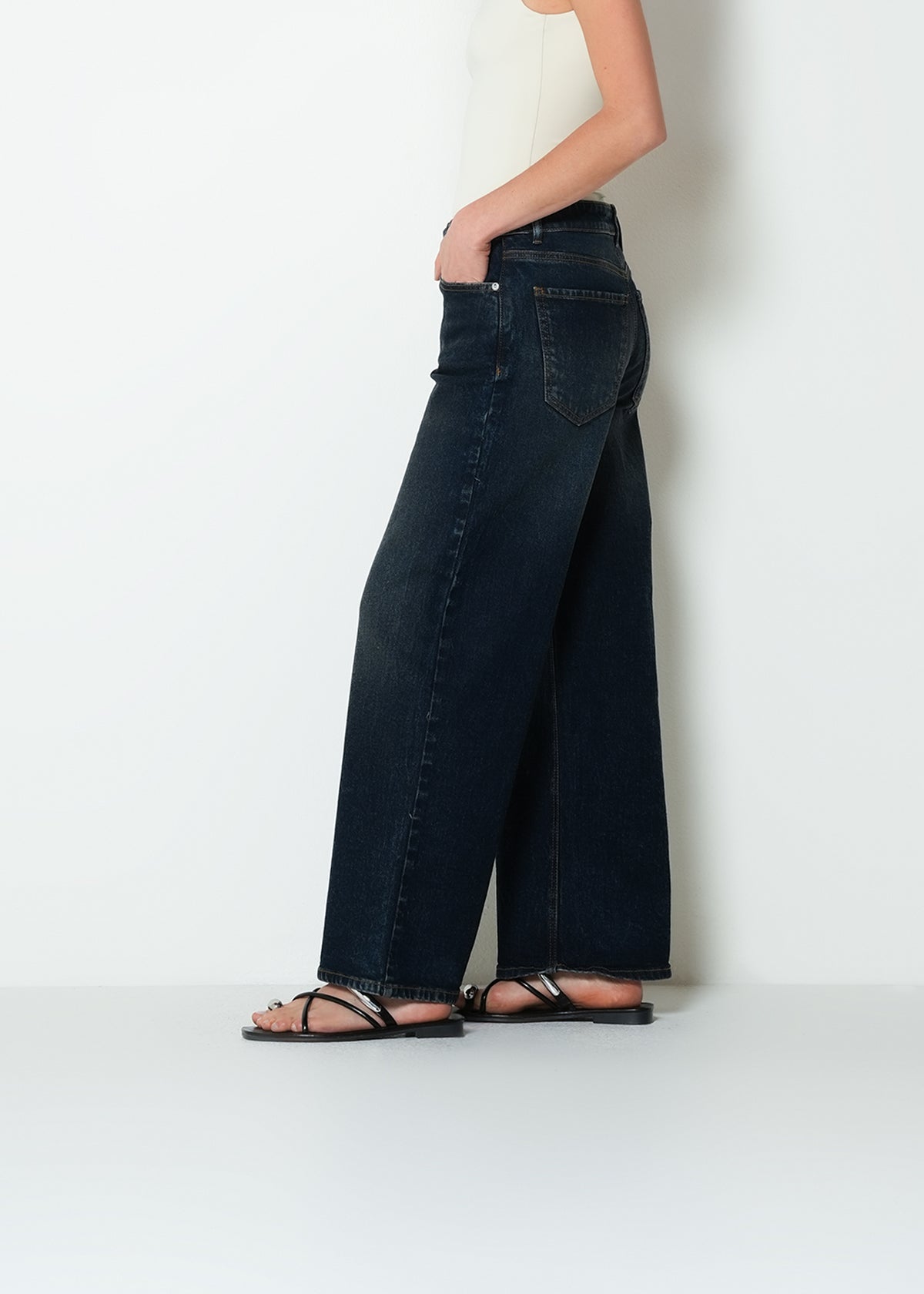 Jean flare tiro medio denim - Azul 14_493H020_AZU194227_3