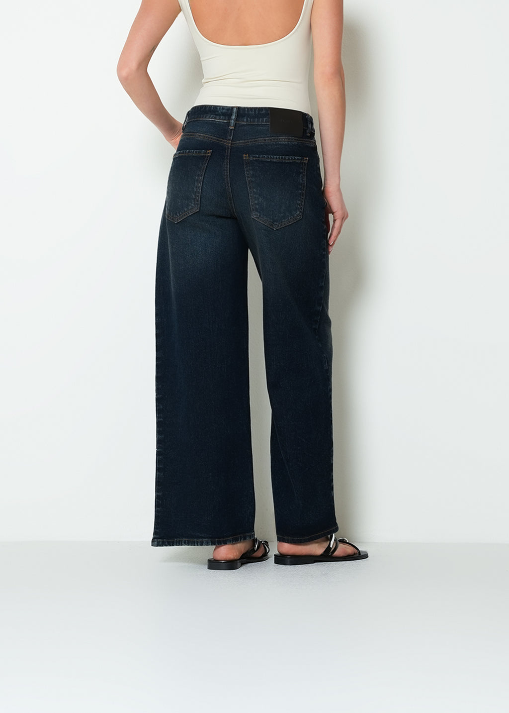 Jean flare tiro medio denim - Azul 14_493H020_AZU194227_5