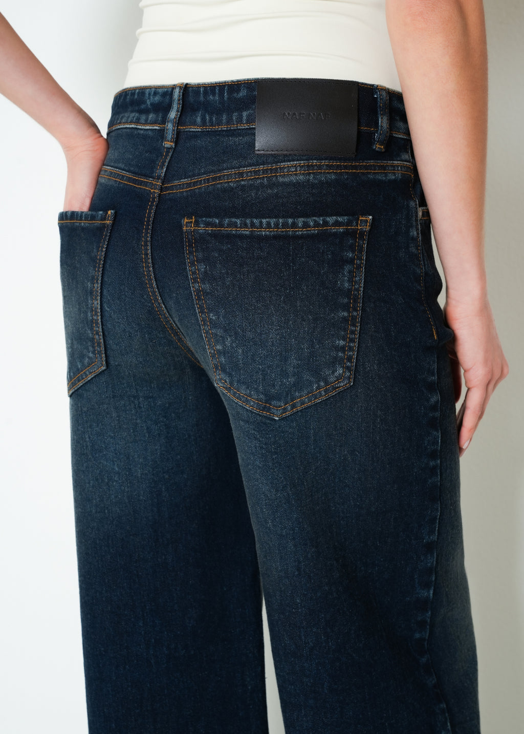 Jean flare tiro medio denim - Azul 14_493H020_AZU194227_6