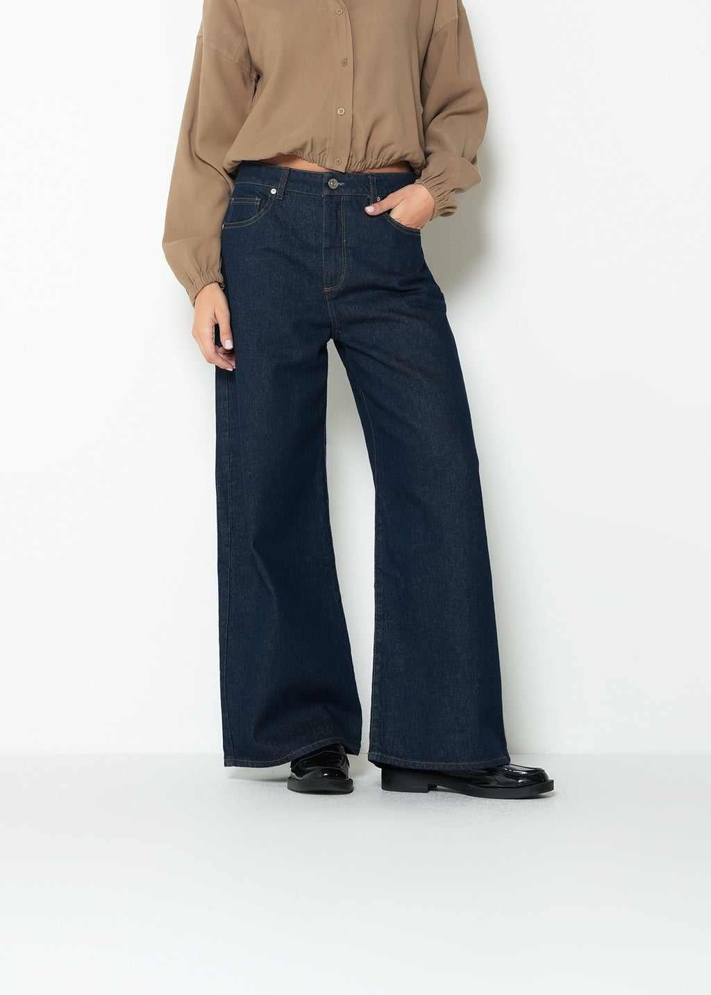 Jean wide leg tiro alto denim - Azul 14_493H322_AZU194227_0