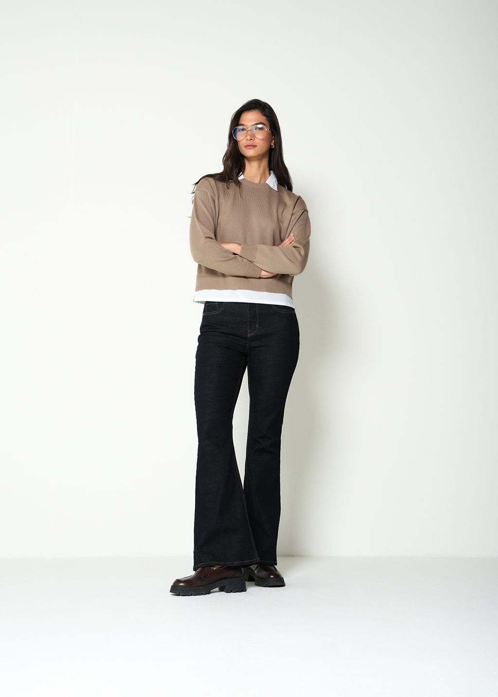 Jeans flare tiro alto - Azul 14_495H014_AZU183928_3