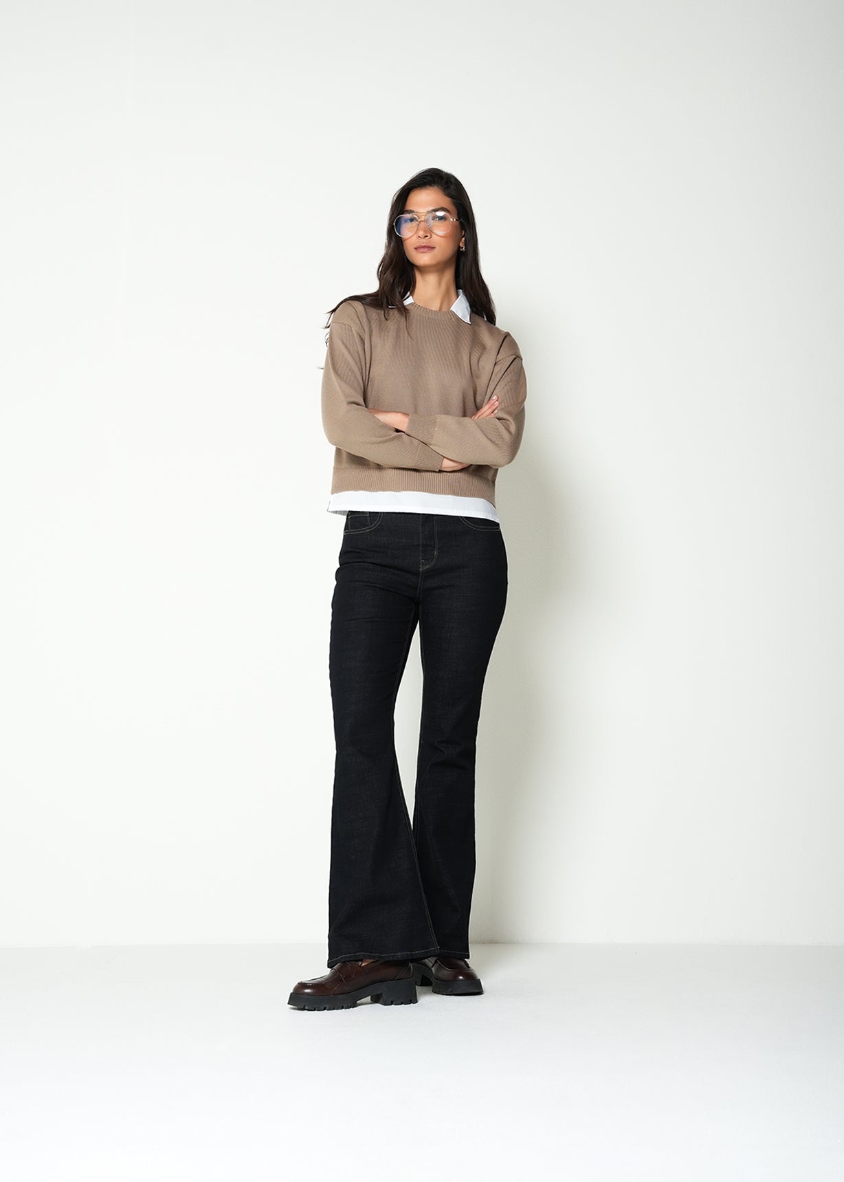 Jeans flare tiro alto - Azul 14_495H014_AZU183928_3
