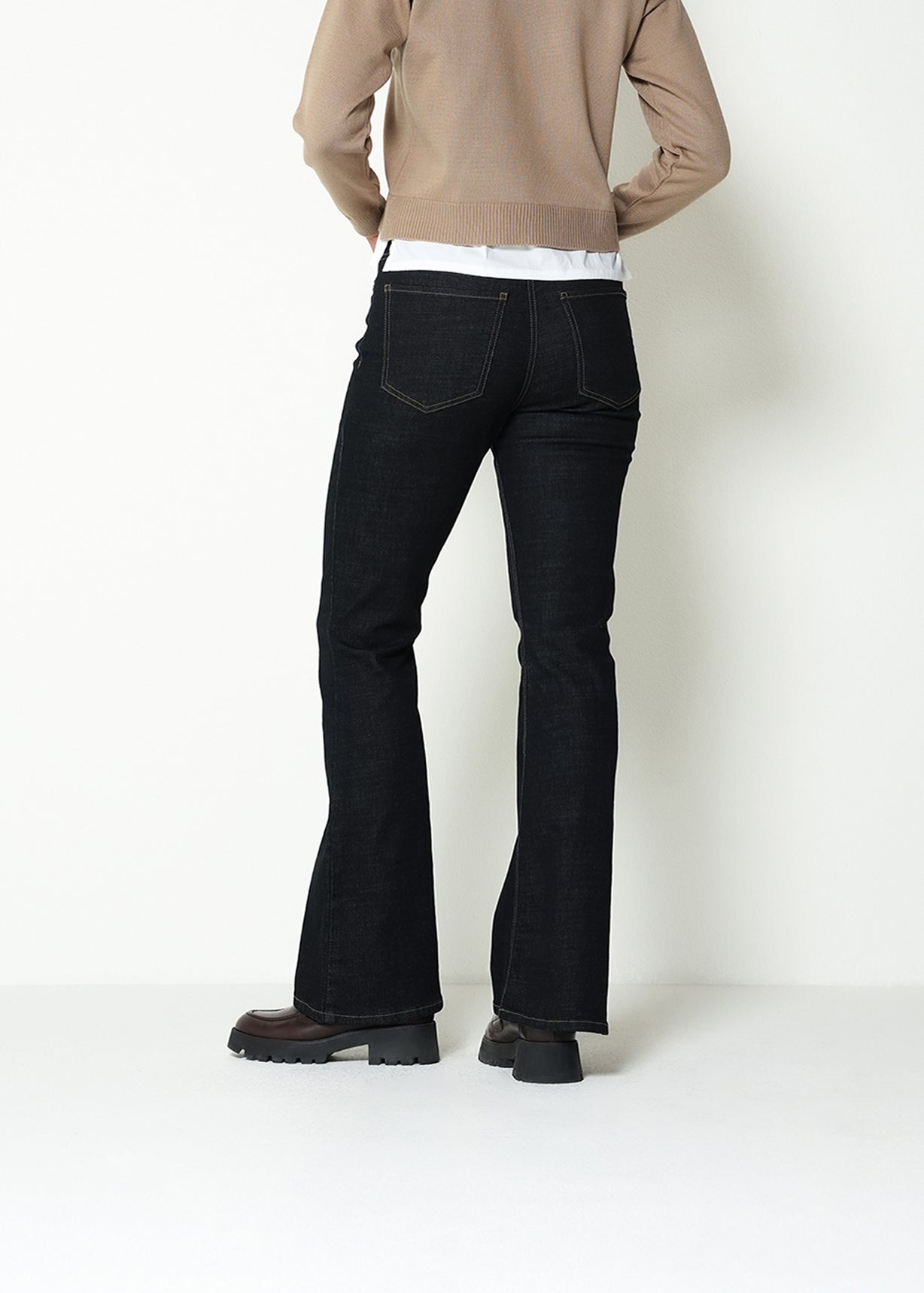 Jeans flare tiro alto - Azul 14_495H014_AZU183928_7
