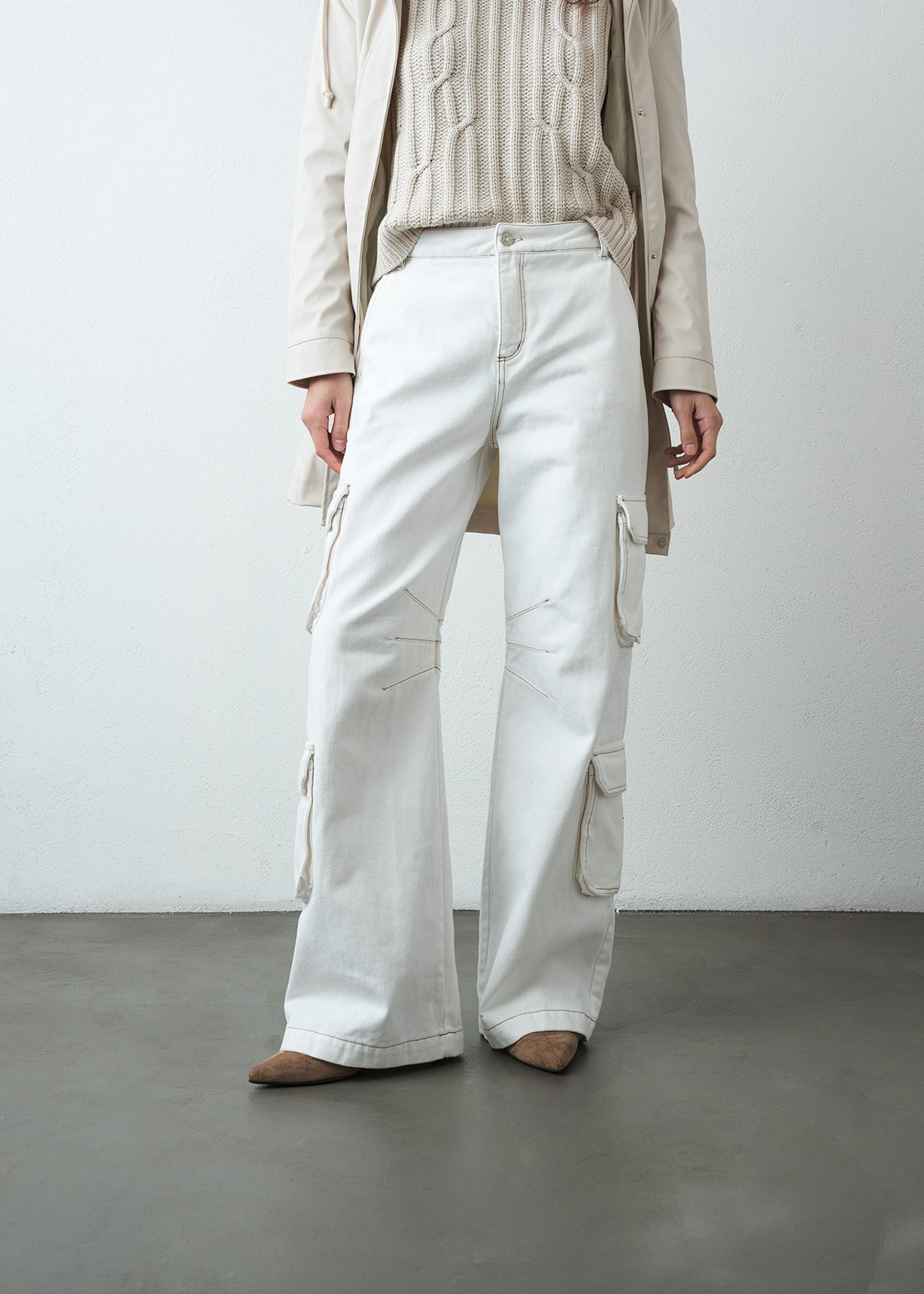 Jean Wide Leg tipo cargo - Crudo 14_499G301_CRU111001_0
