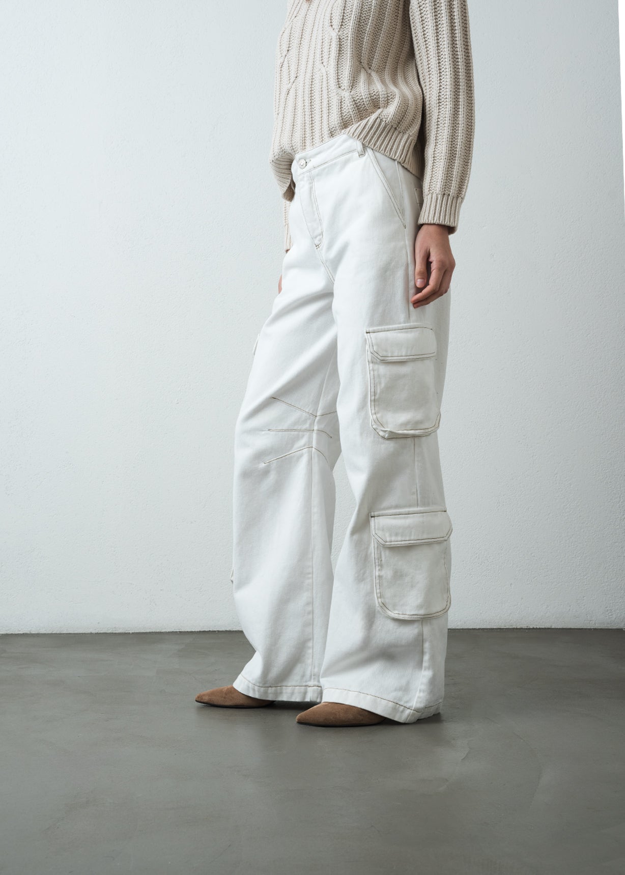 Jean Wide Leg tipo cargo - Crudo 14_499G301_CRU111001_5