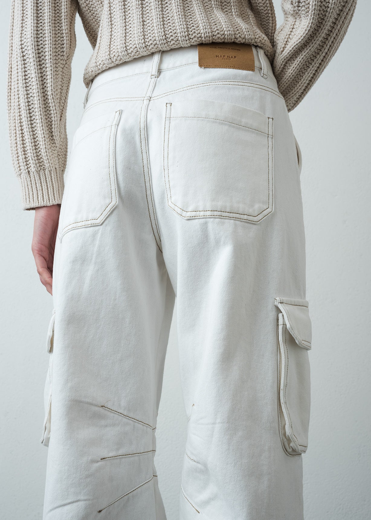 Jean Wide Leg tipo cargo - Crudo 14_499G301_CRU111001_6