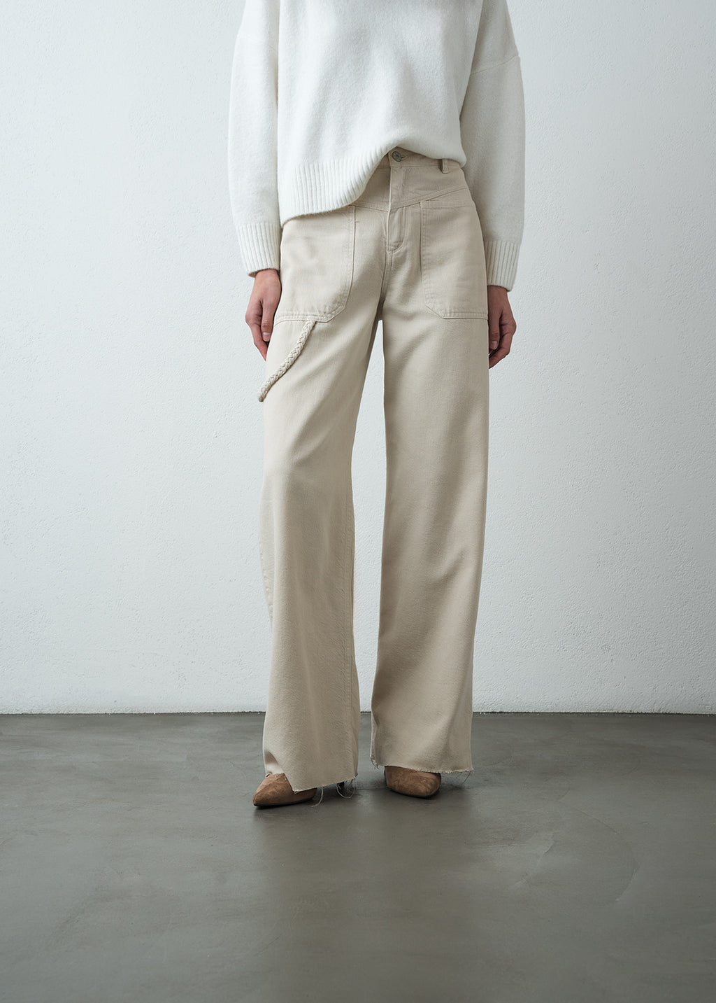 Jean Wide Leg con cargadera - Crudo 14_499G308_CRU135304_0
