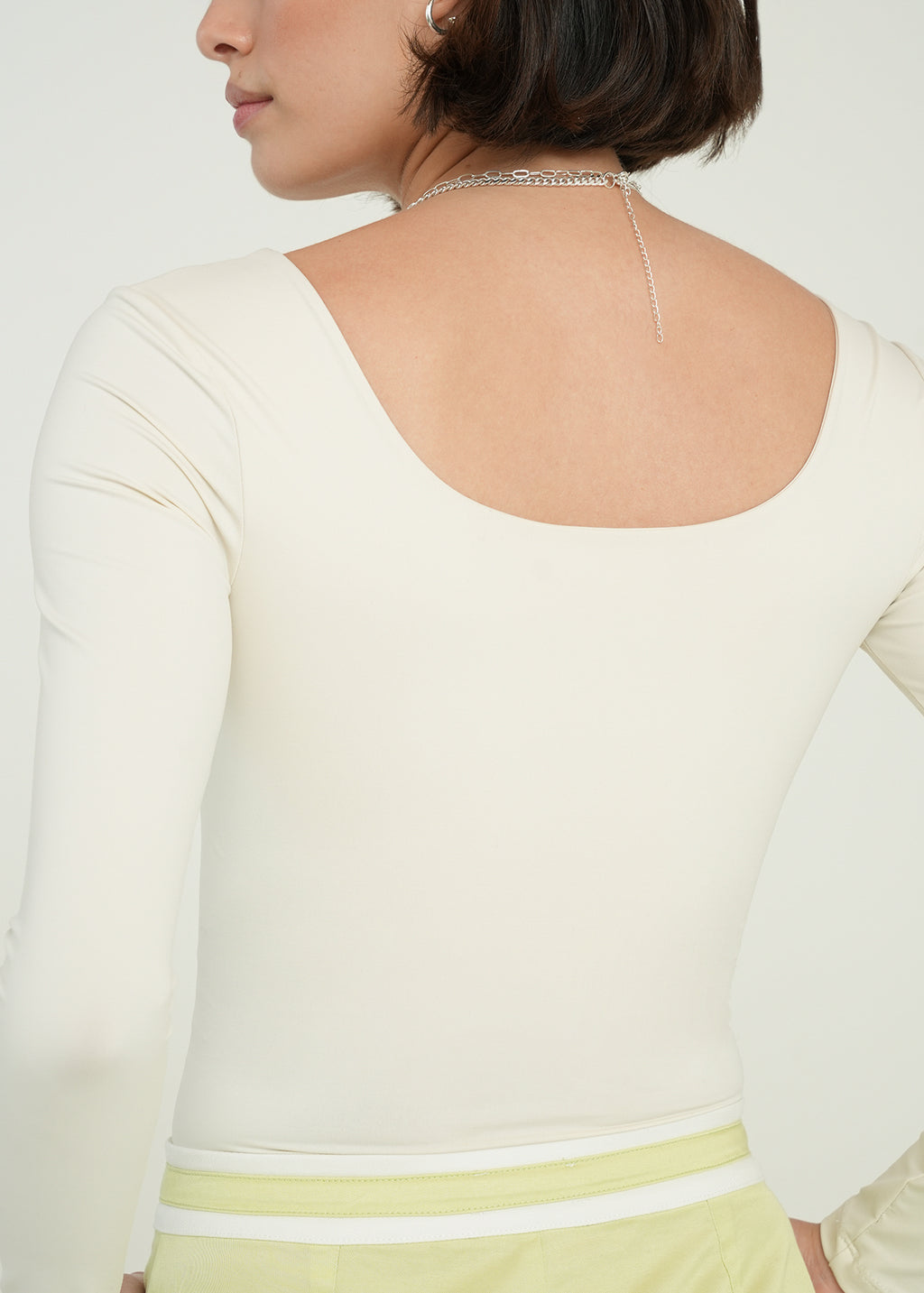 Camiseta manga larga ajustada - Crudo 14_501H003_CRU110605_7
