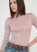 Camiseta ajustada manga larga - Rosa 14_509G059_ROS152706_0