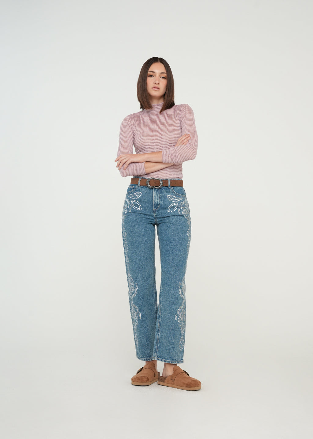 Camiseta ajustada manga larga - Rosa 14_509G059_ROS152706_3