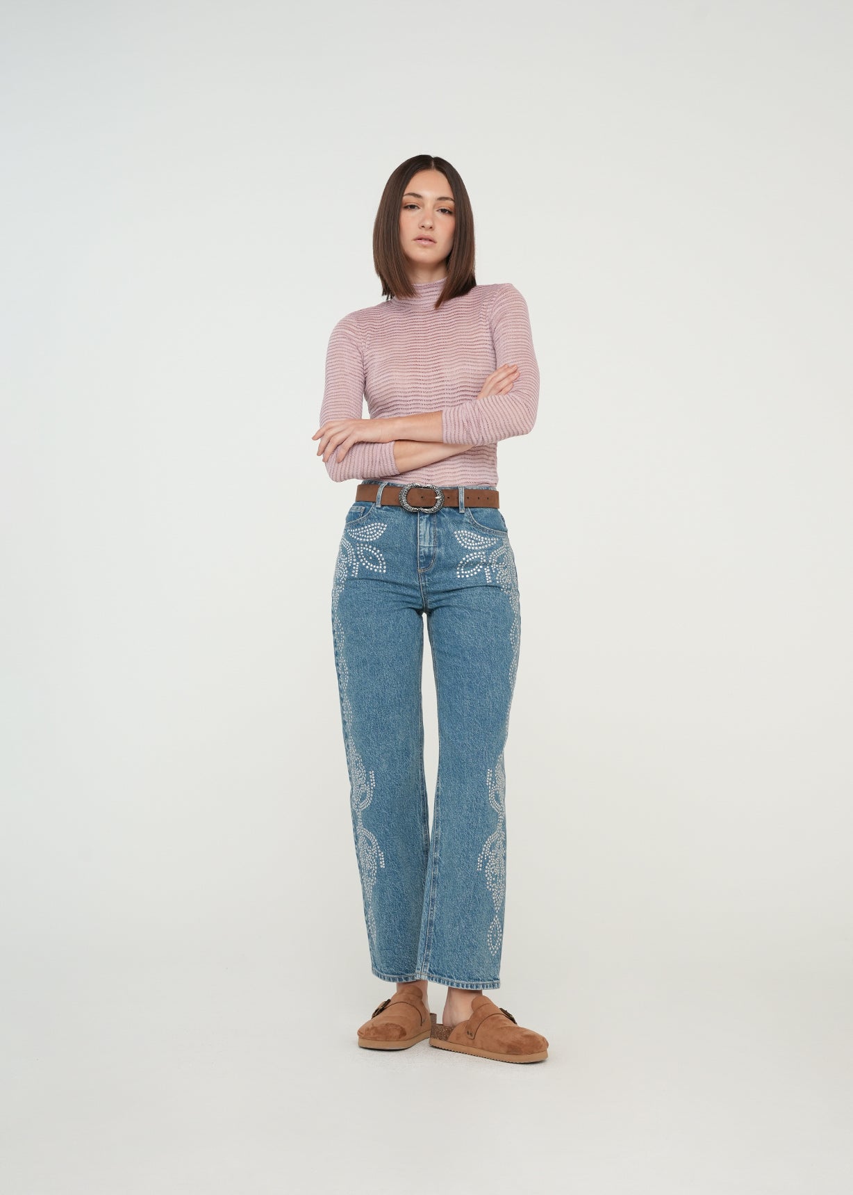 Camiseta ajustada manga larga - Rosa 14_509G059_ROS152706_3