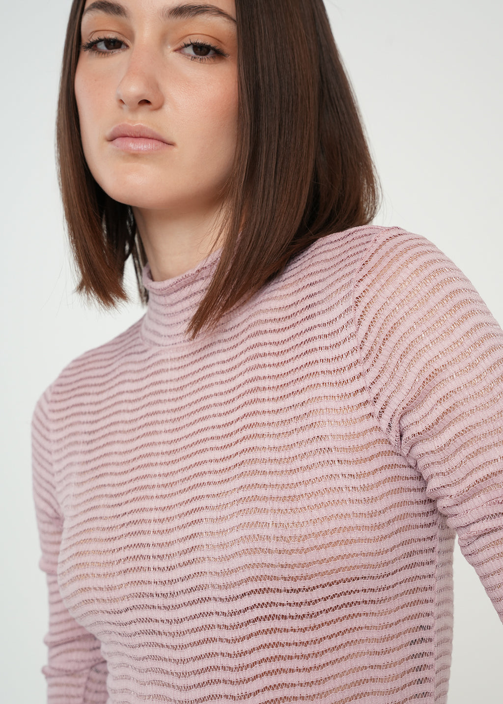 Camiseta ajustada manga larga - Rosa 14_509G059_ROS152706_4