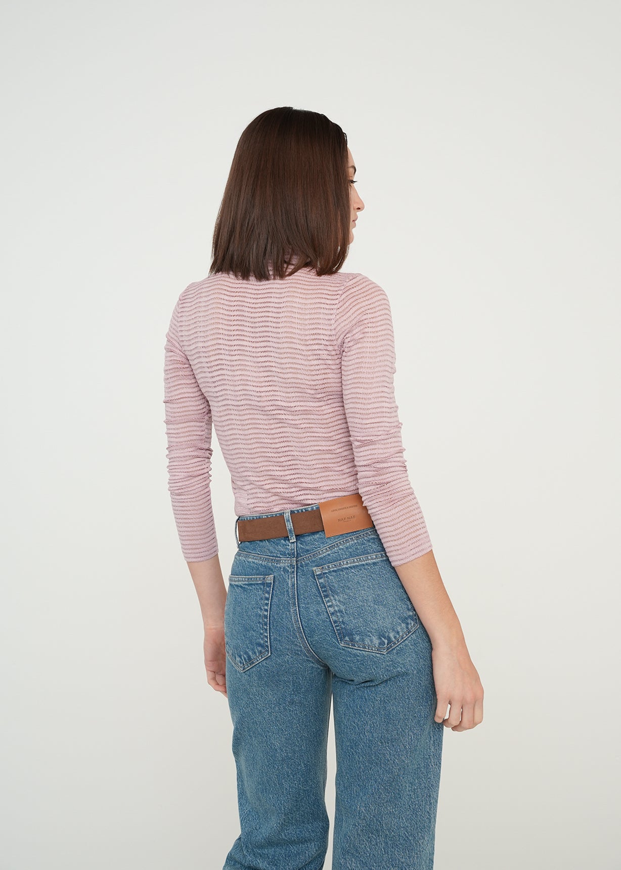 Camiseta ajustada manga larga - Rosa 14_509G059_ROS152706_7