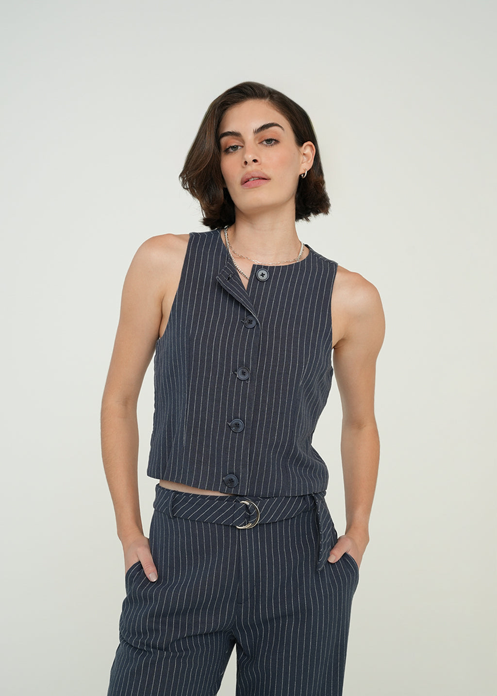Camisa manga sisa a rayas - Azul 14_511H311_AZU194023_0