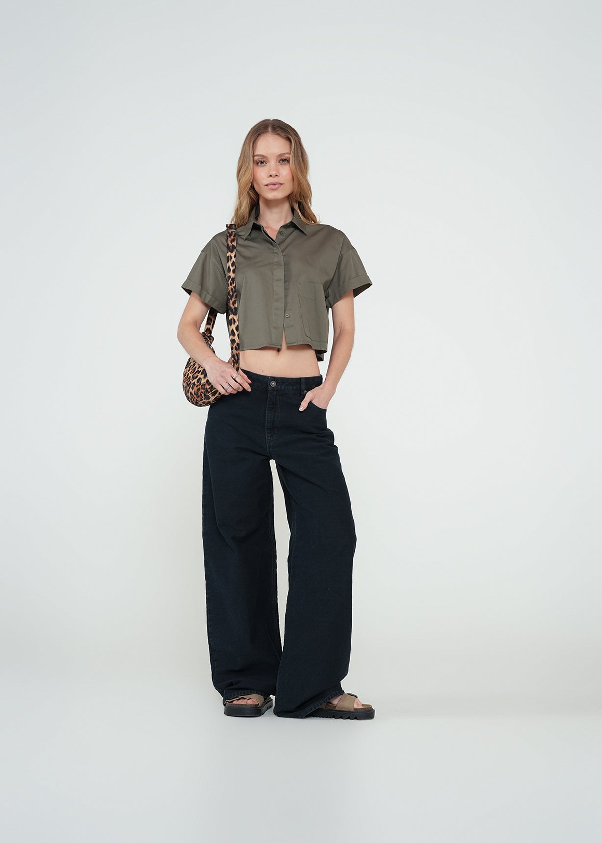 Camisa corta con bolsillo - Gris 14_512H306_GRI180516_3
