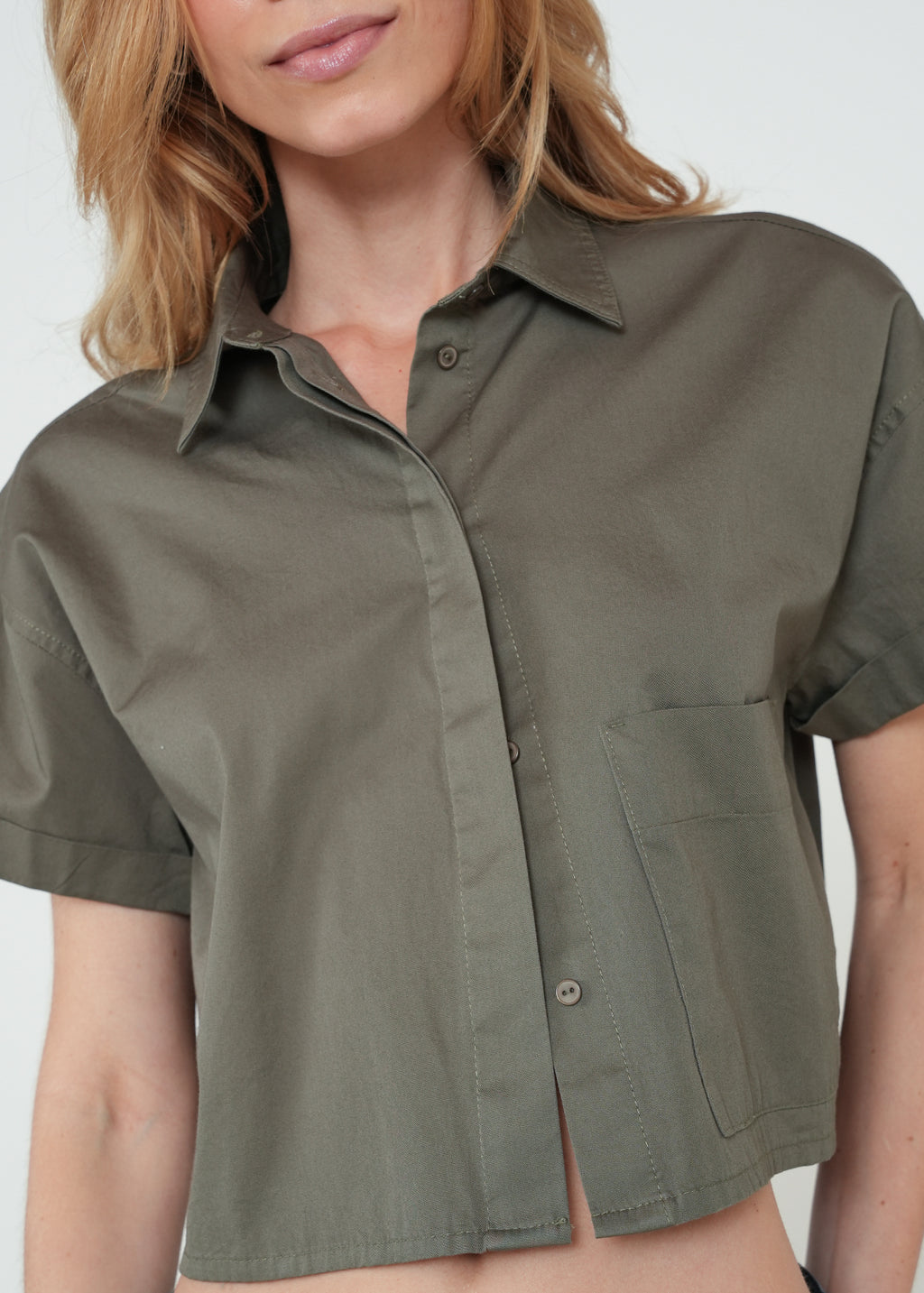 Camisa corta con bolsillo - Gris 14_512H306_GRI180516_4