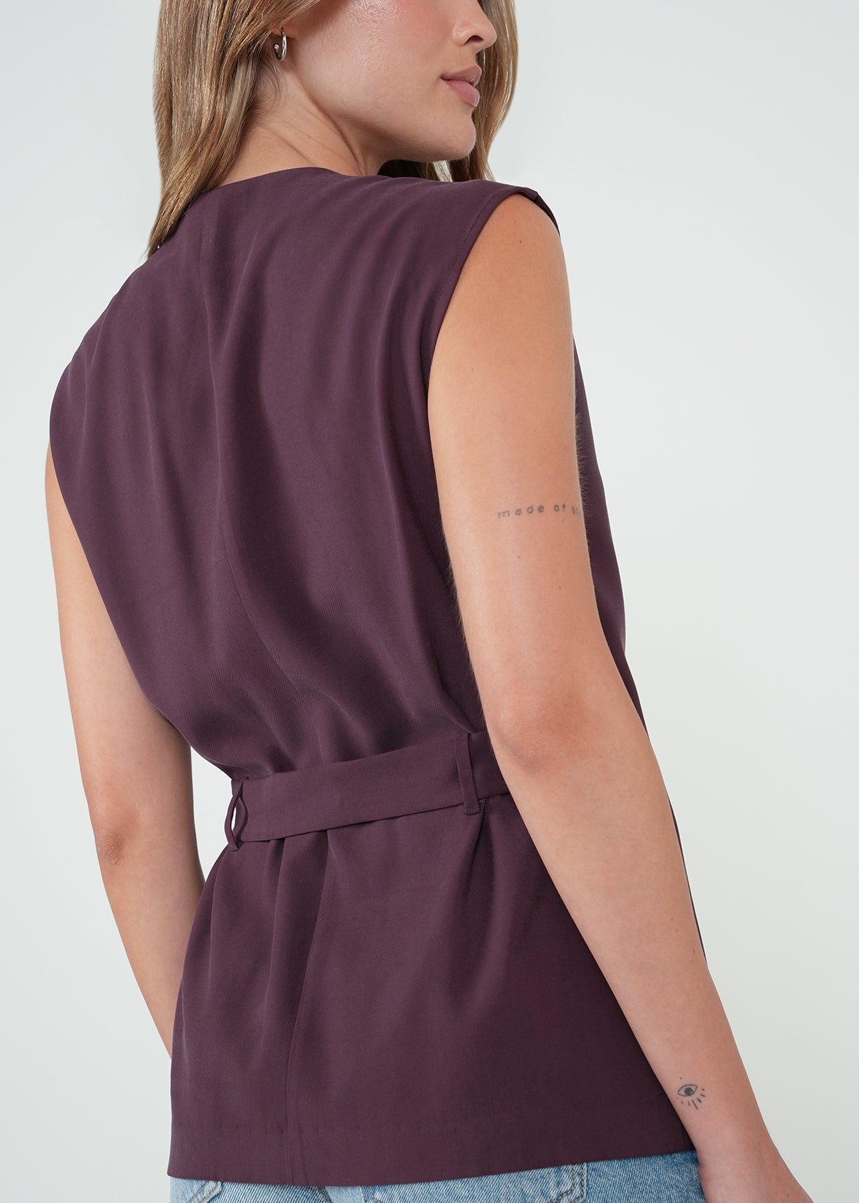 Camisa con diseño cruzado - Morado 14_512H308_MOR191619_6