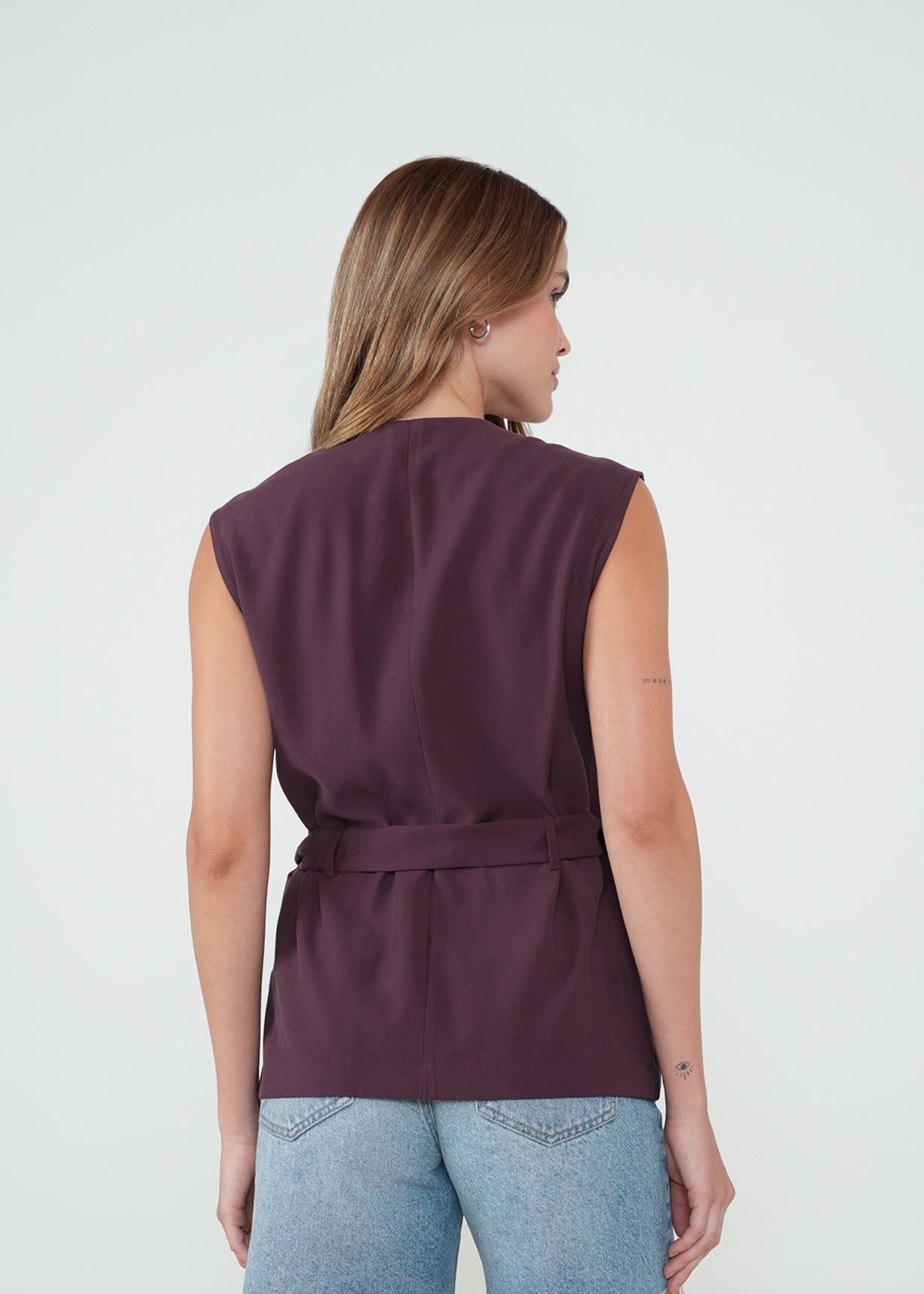 Camisa con diseño cruzado - Morado 14_512H308_MOR191619_7