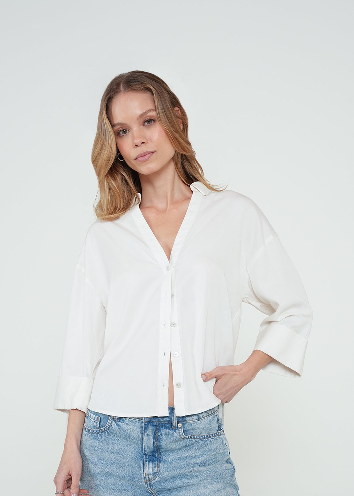 Camisa clásica amplia - Crudo 14_512H309_CRU111001_0