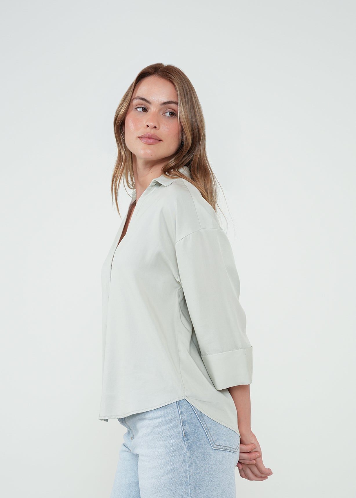 Camisa clásica amplia - Gris 14_512H309_GRI144804_3