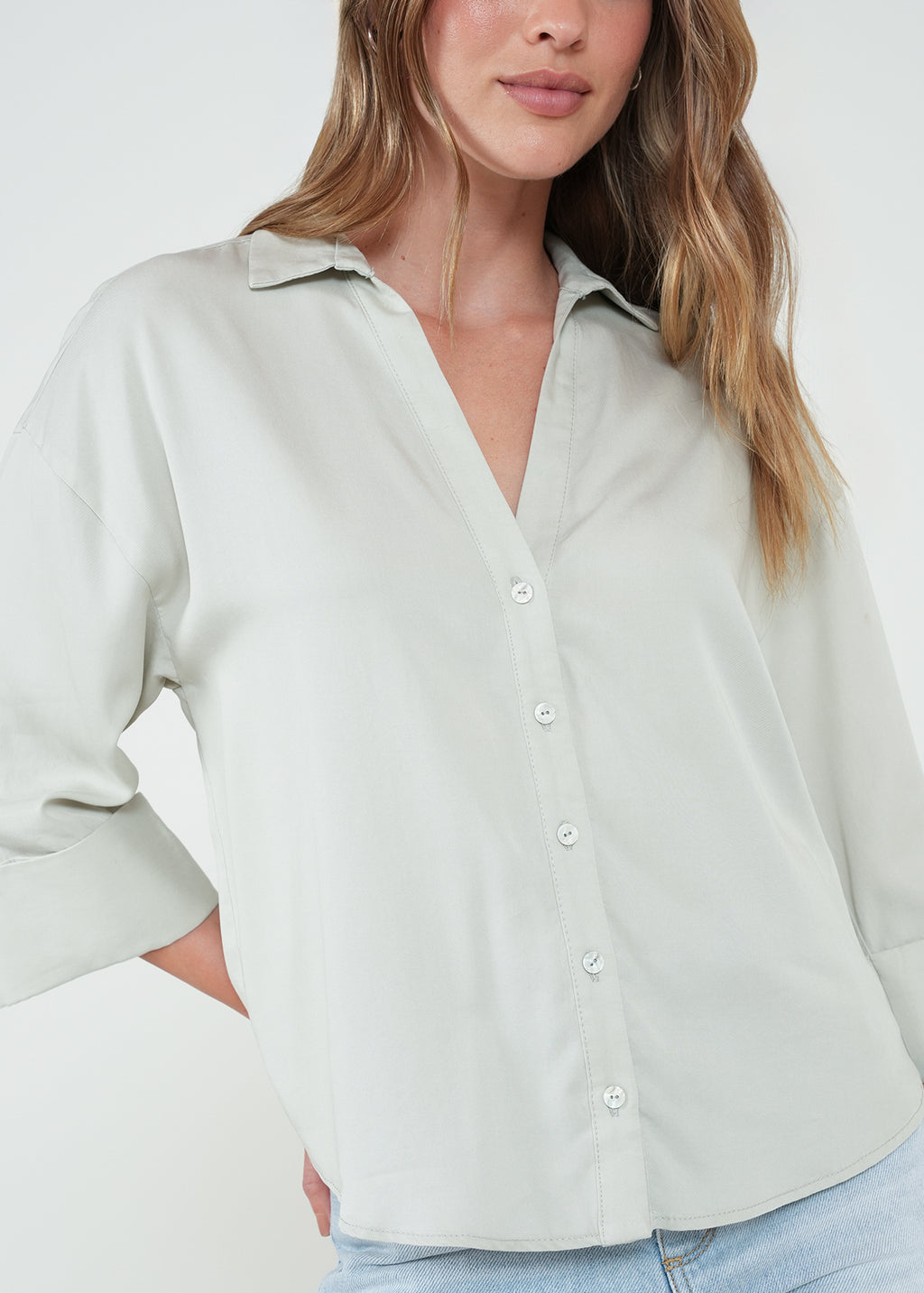 Camisa clásica amplia - Gris 14_512H309_GRI144804_4