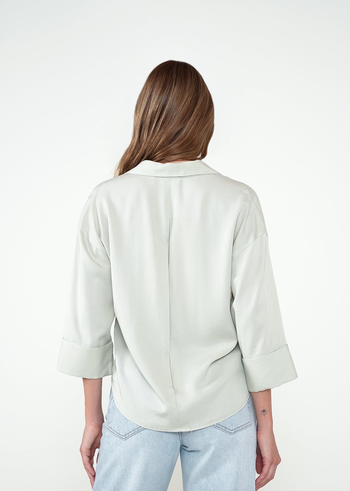 Camisa clásica amplia - Gris 14_512H309_GRI144804_7