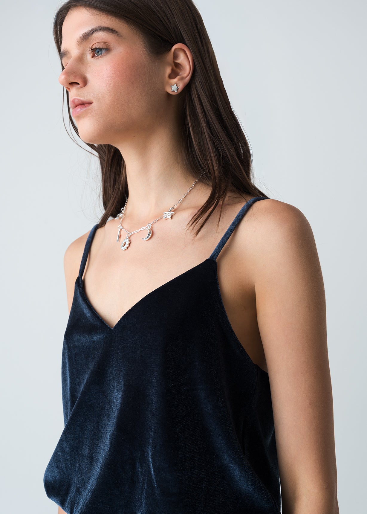 Camisa con escote en V - Azul 14_513G376_AZU174033_4