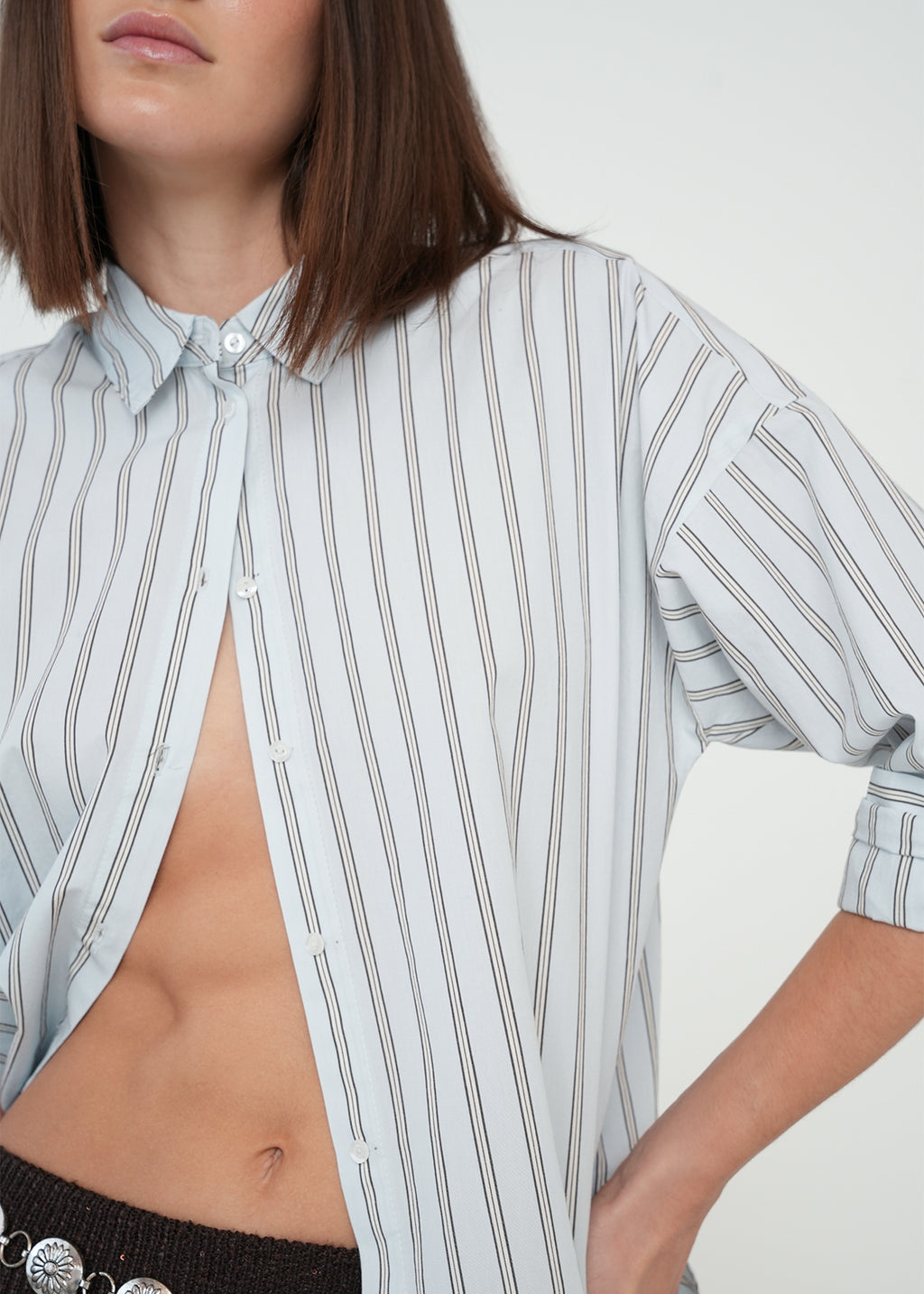 Camisa con diseño a rayas - Azul 14_519G398_AZU154319_4