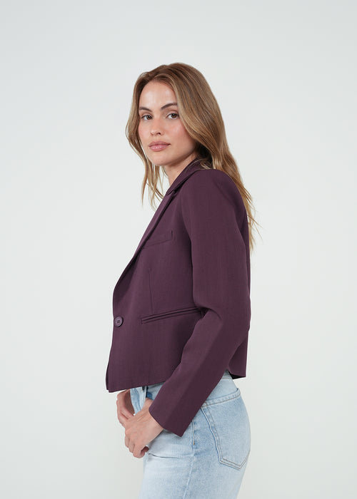 Blazer corto con botón - Morado 14_522H004_MOR191619_3