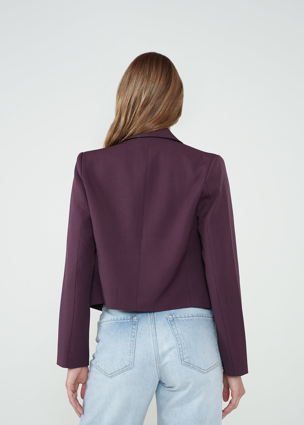 Blazer corto con botón - Morado 14_522H004_MOR191619_6