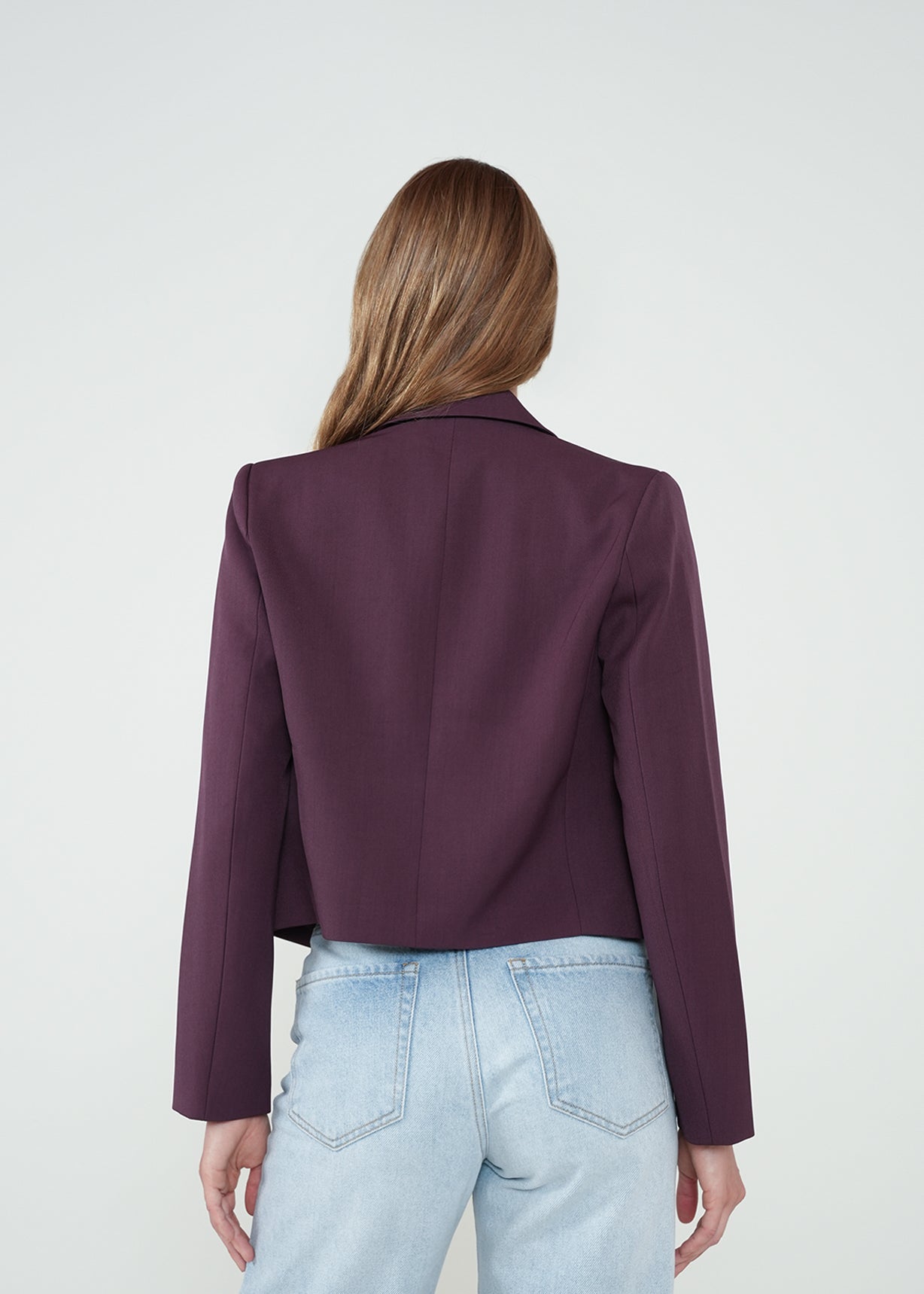 Blazer corto con botón - Morado 14_522H004_MOR191619_6