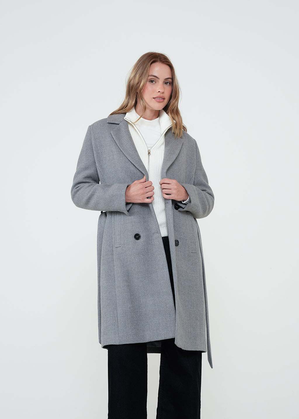 Abrigo largo con botones - Gris 14_522H011_GRI184005_5