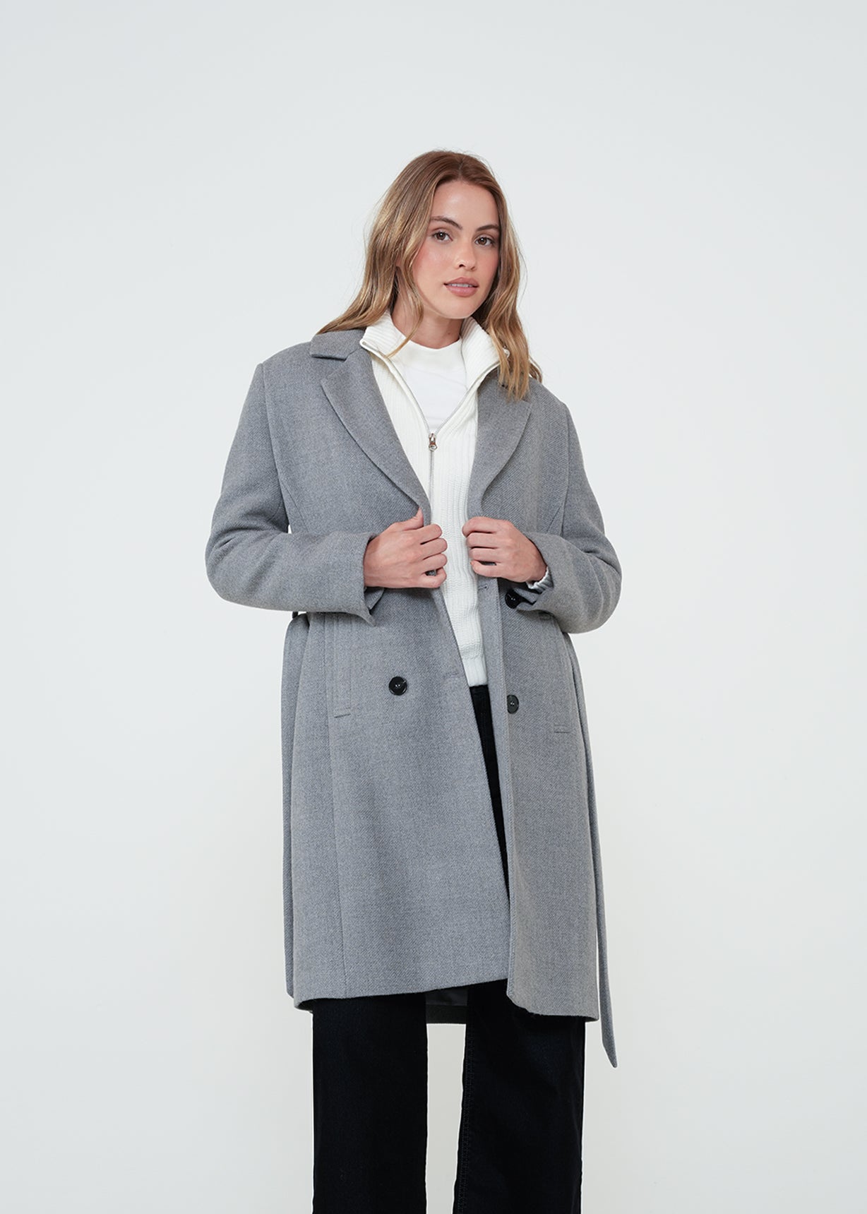 Abrigo largo con botones - Gris 14_522H011_GRI184005_5