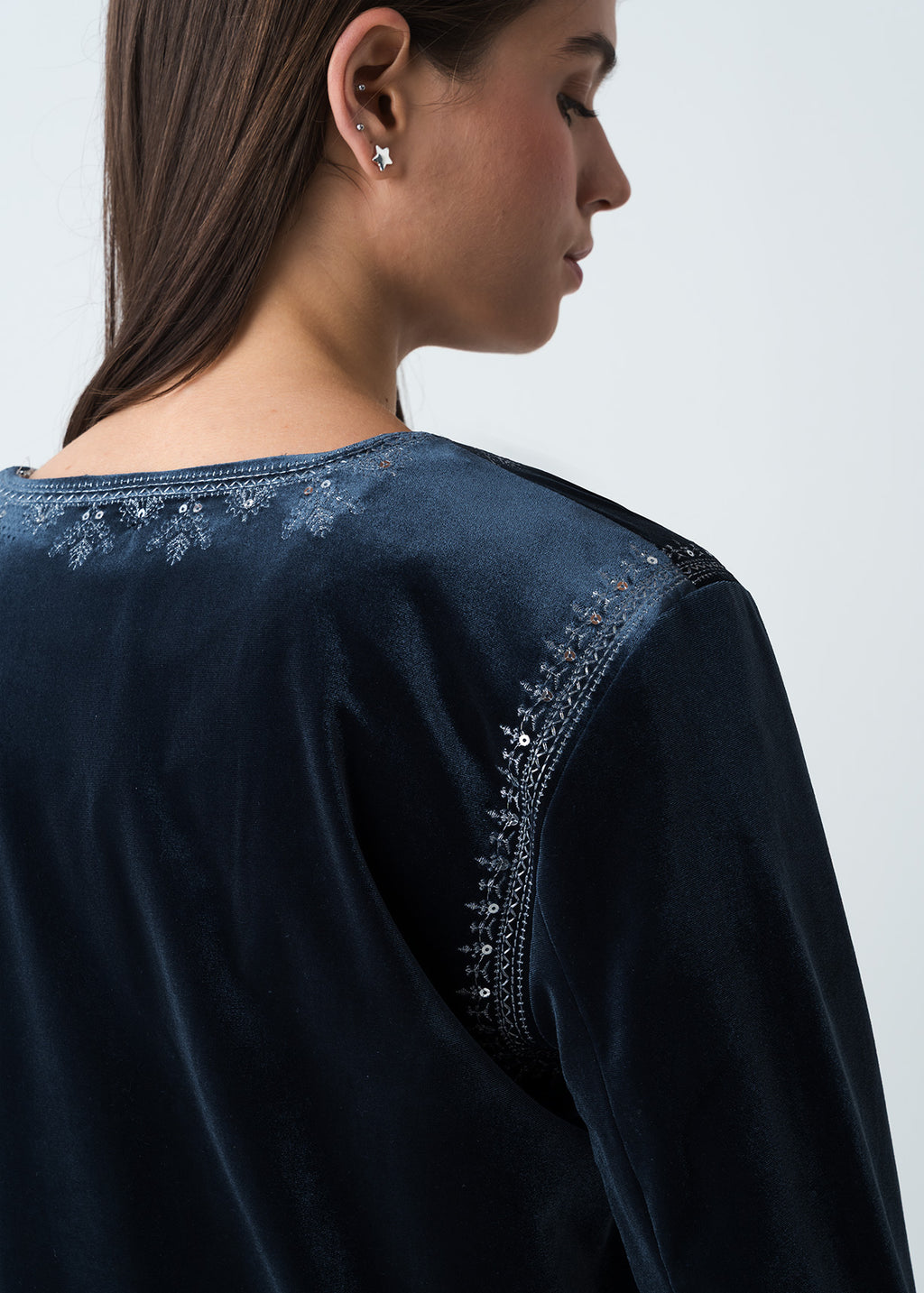Chaqueta con detalles bordados - Azul 14_523G075_AZU194020_4
