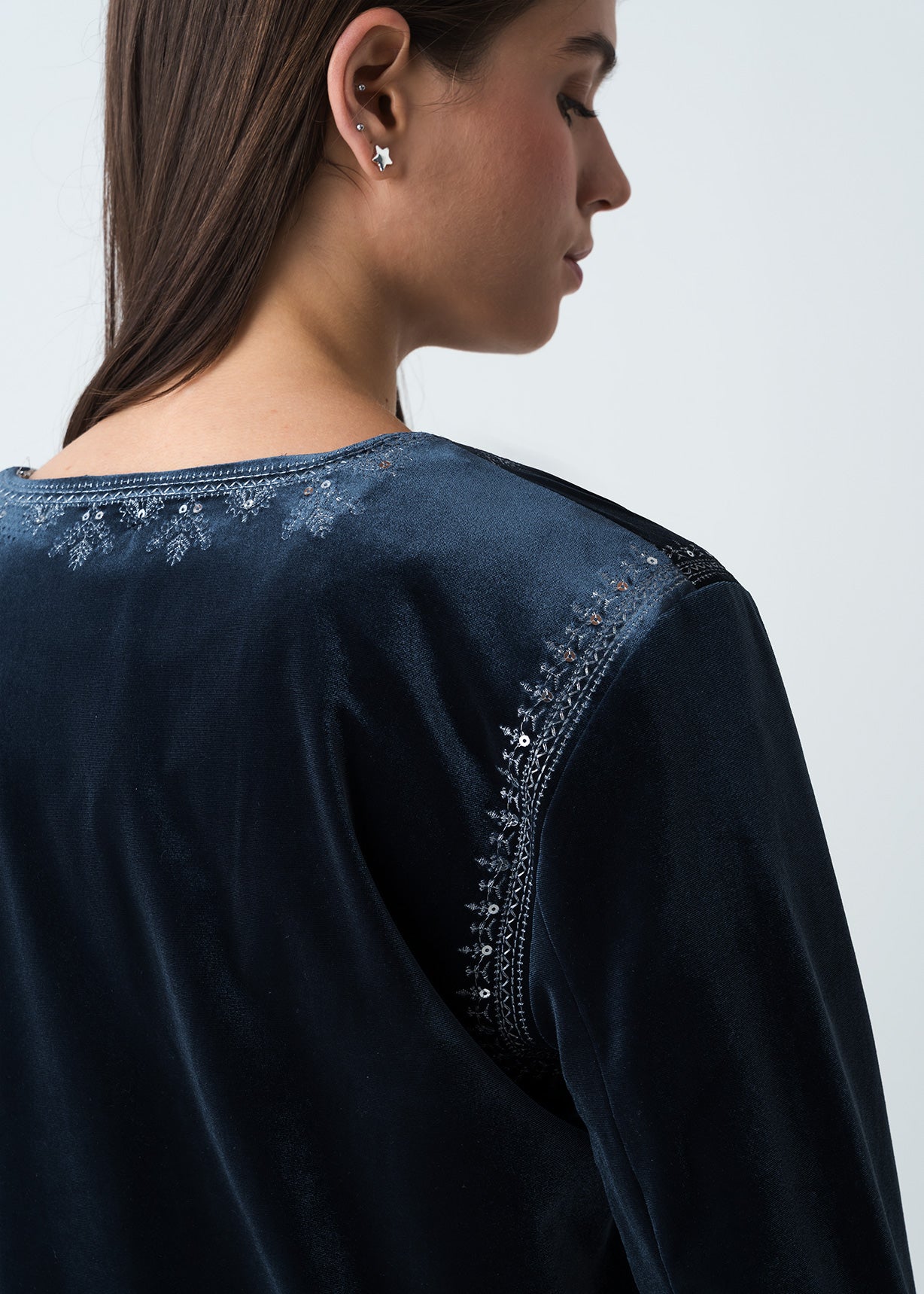 Chaqueta con detalles bordados - Azul 14_523G075_AZU194020_4