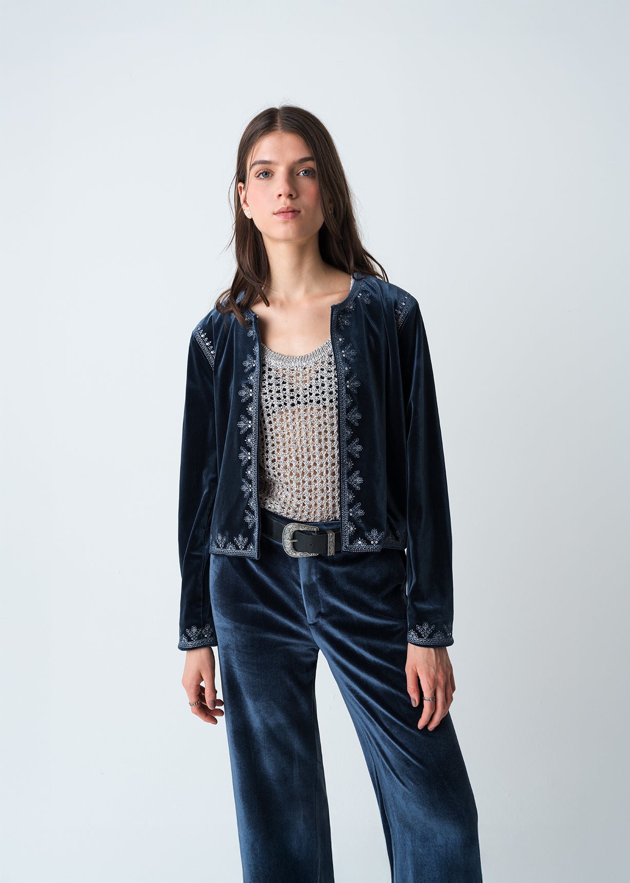 Chaqueta con detalles bordados - Azul 14_523G075_AZU194020_7