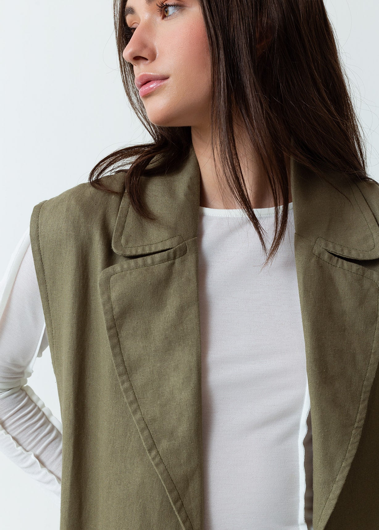 Chaqueta tipo chaleco - Verde 14_529F015_VER170517_4