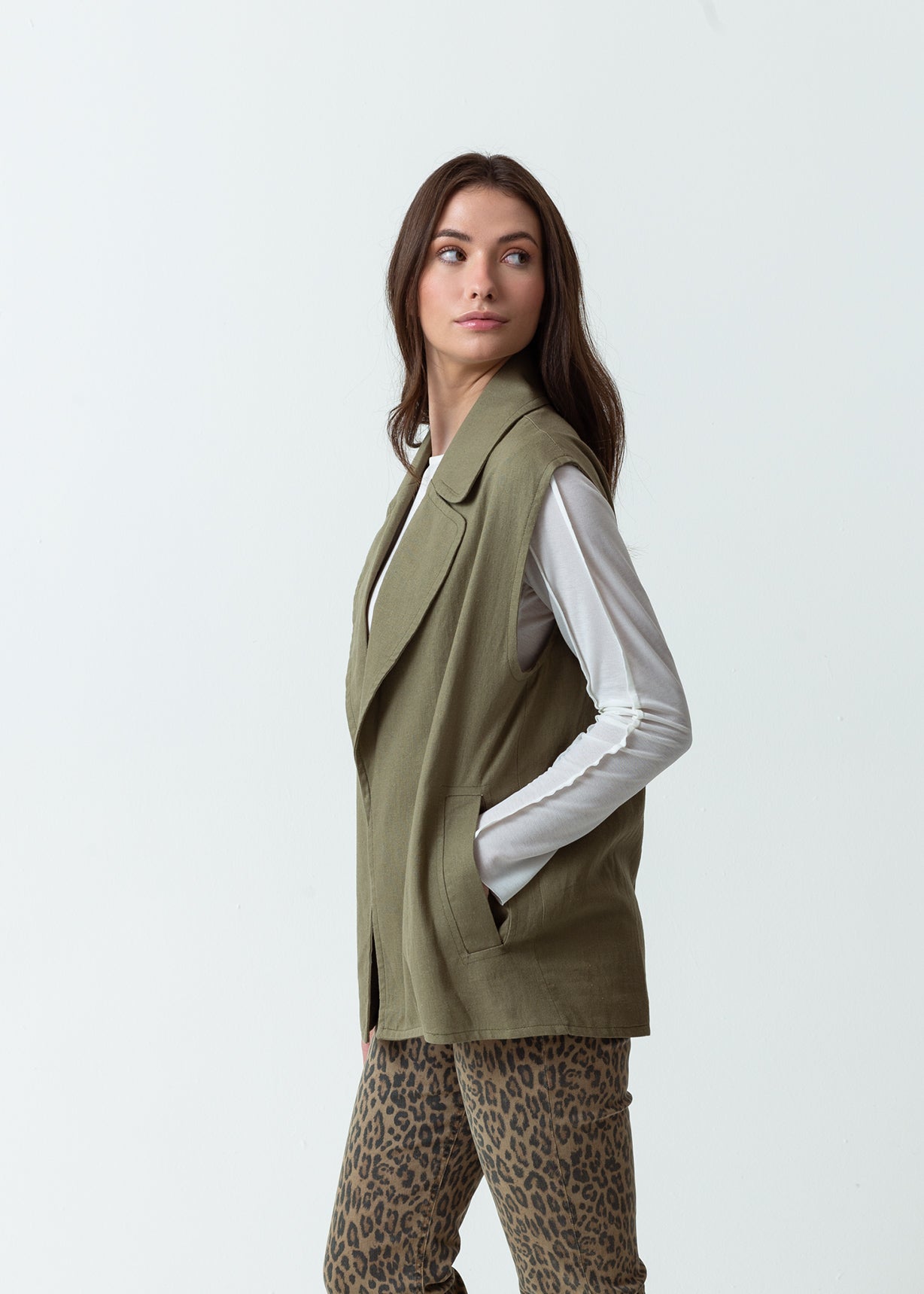 Chaqueta tipo chaleco - Verde 14_529F015_VER170517_6