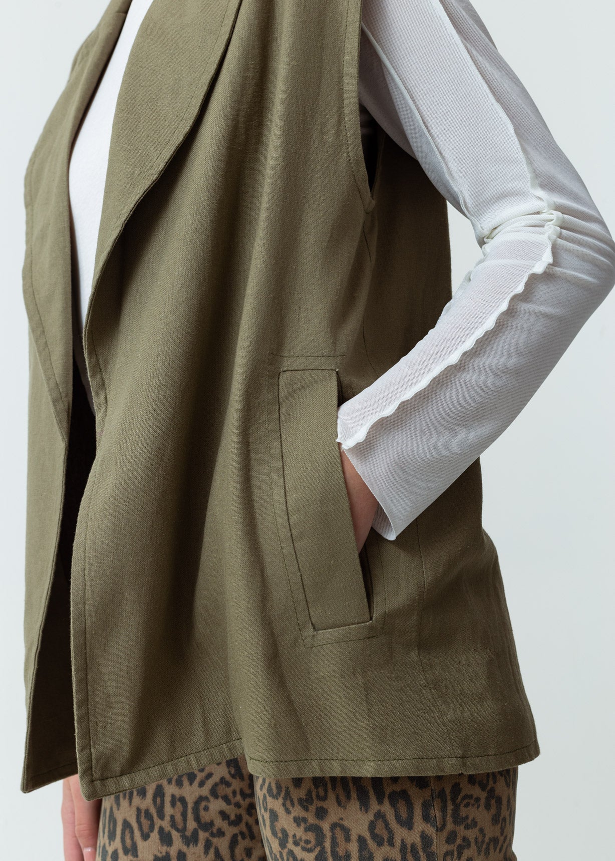 Chaqueta tipo chaleco - Verde 14_529F015_VER170517_7
