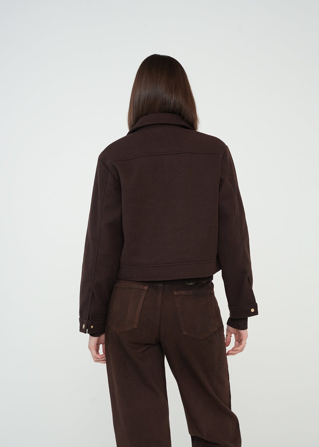 Chaqueta con detalles dorados - Café 14_529G005_CAF191111_5