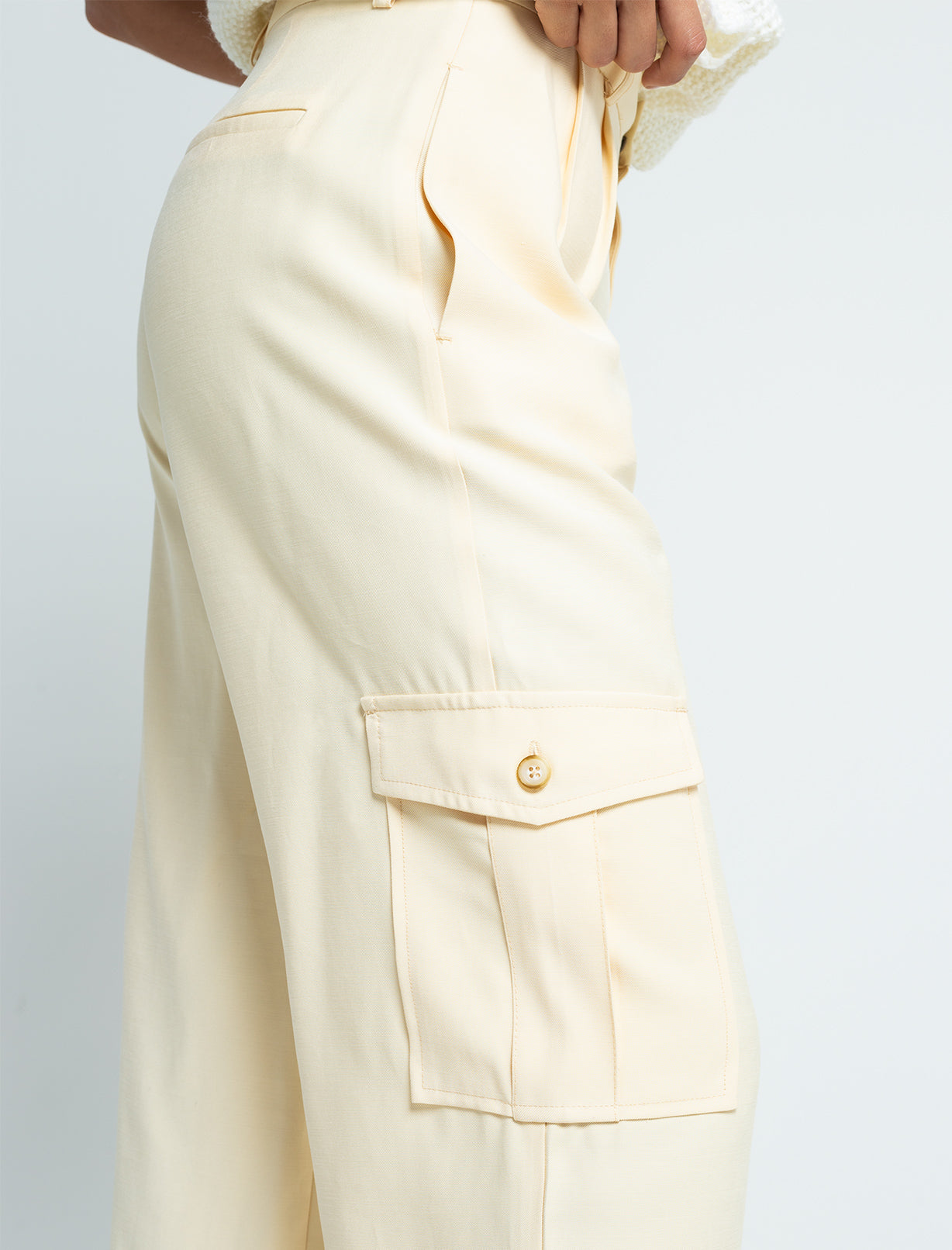 Pantalón de tela fluida - Amarillo 14_531F316_AMA120817_7