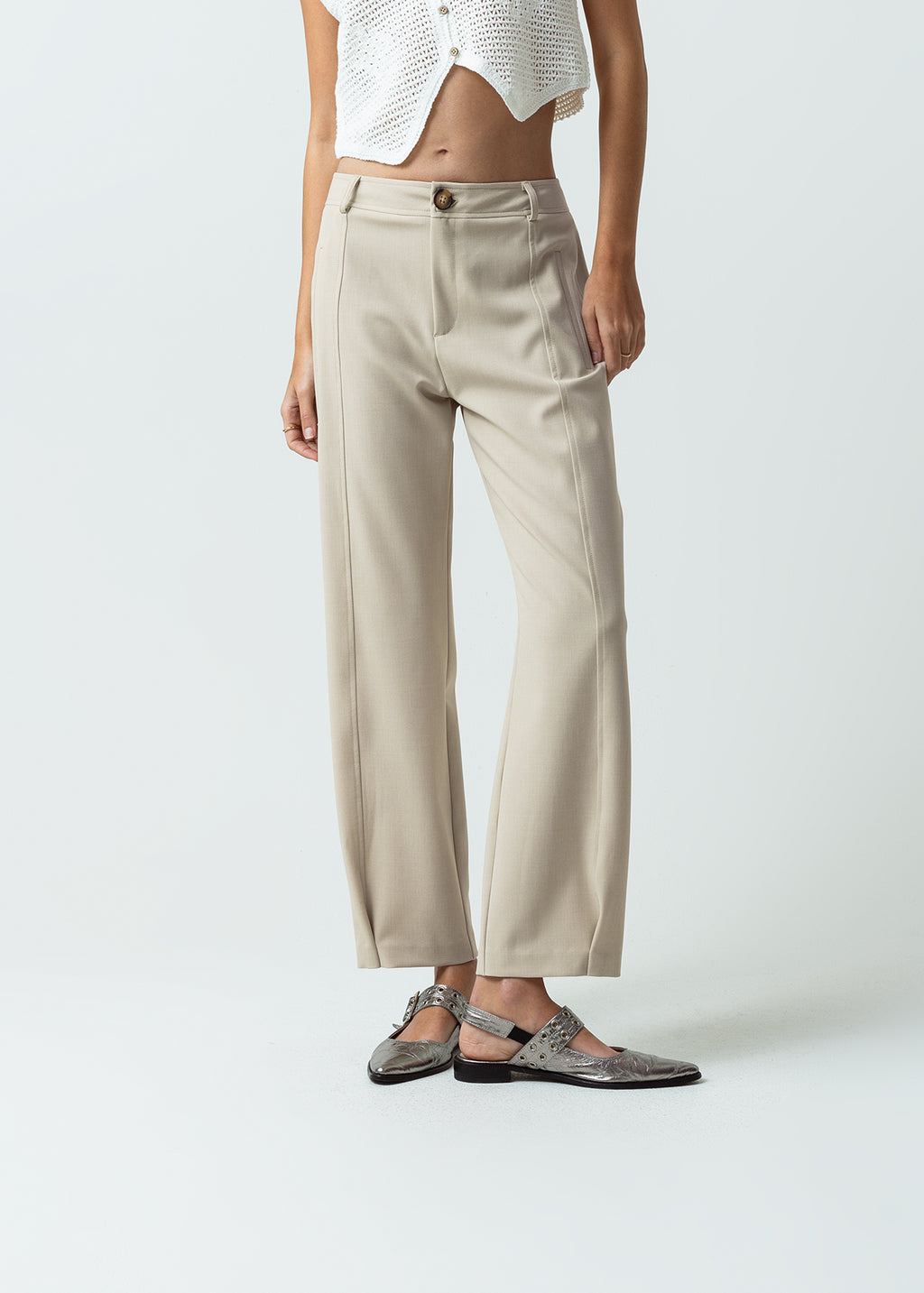 Pantalón elegante Slouchy fit - Gris 14_531G366_GRI144202_0