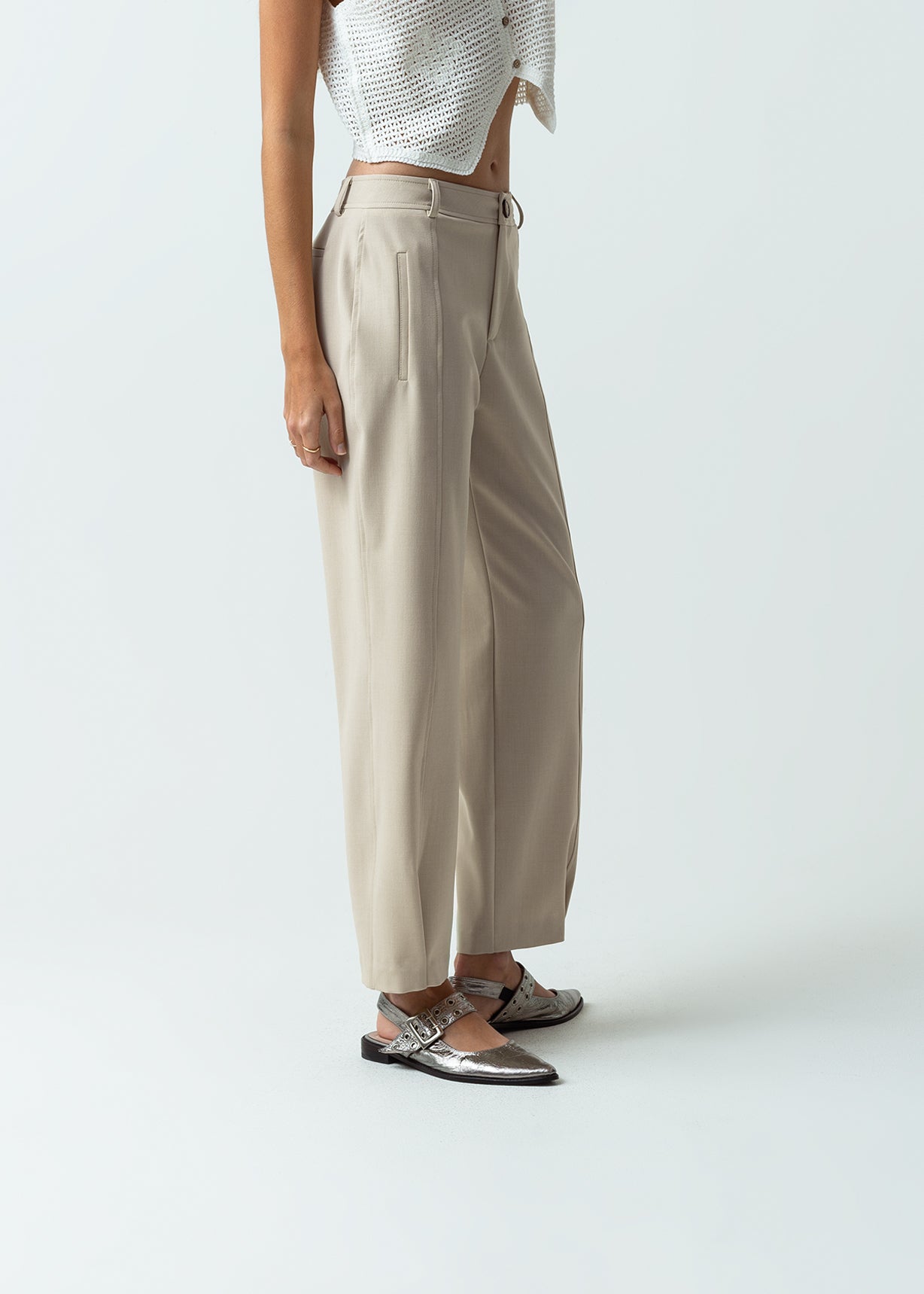 Pantalón elegante Slouchy fit - Gris 14_531G366_GRI144202_6
