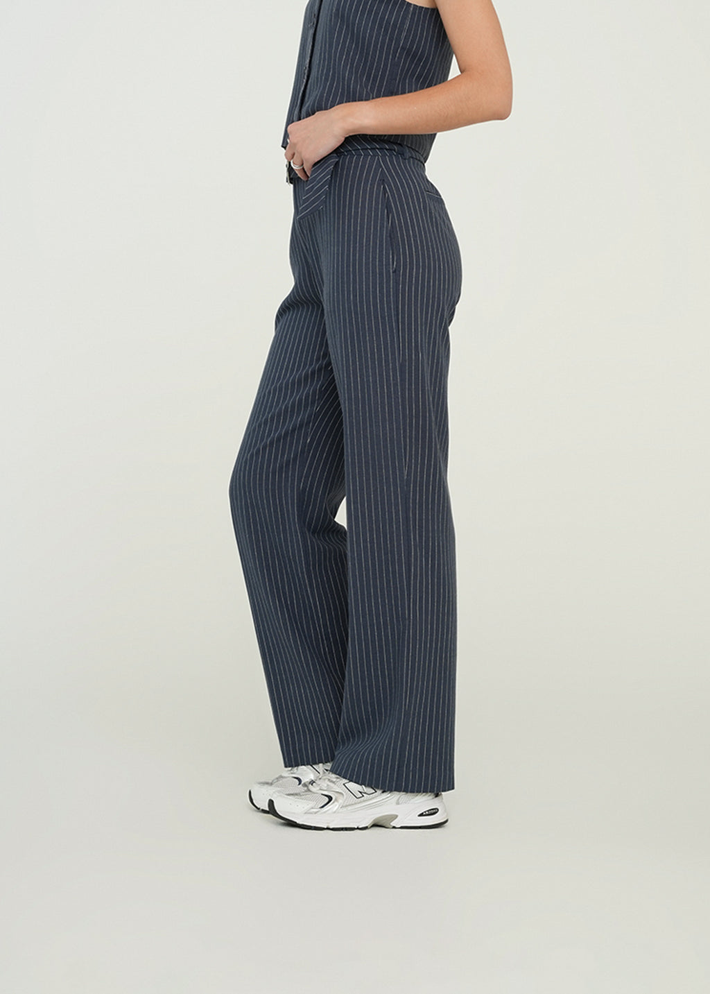 Pantalón Straight tiro alto a rayas - Azul 14_531H304_AZU194023_3