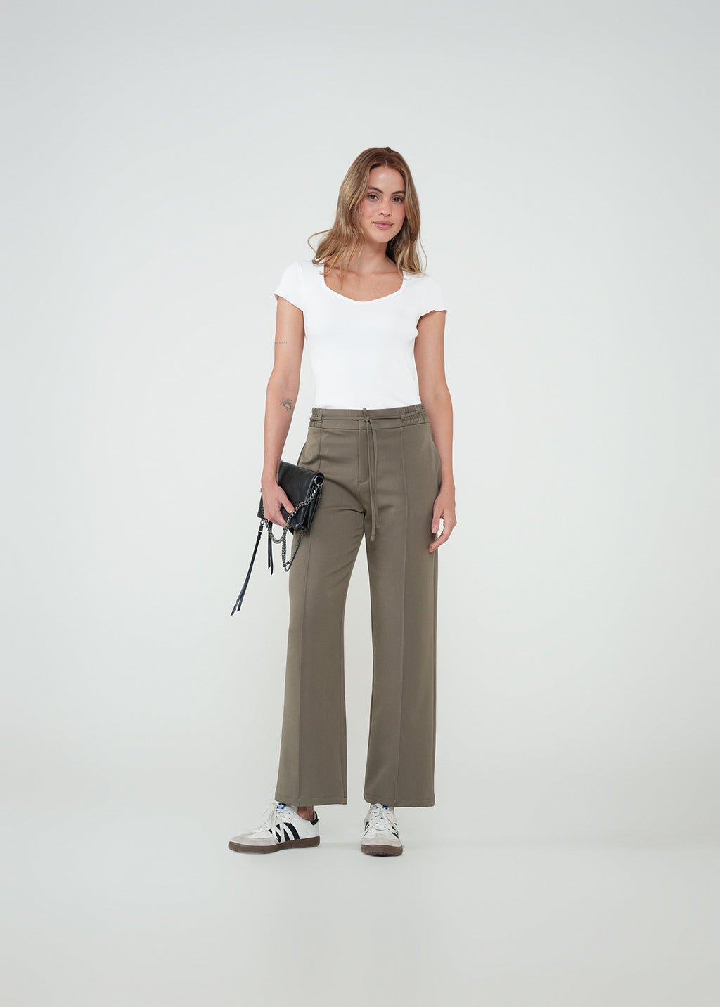 Pantalón Straight con cordón - Gris 14_532H305_GRI180516_3