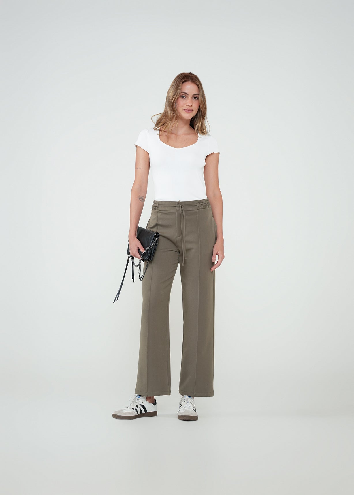 Pantalón Straight con cordón - Gris 14_532H305_GRI180516_3