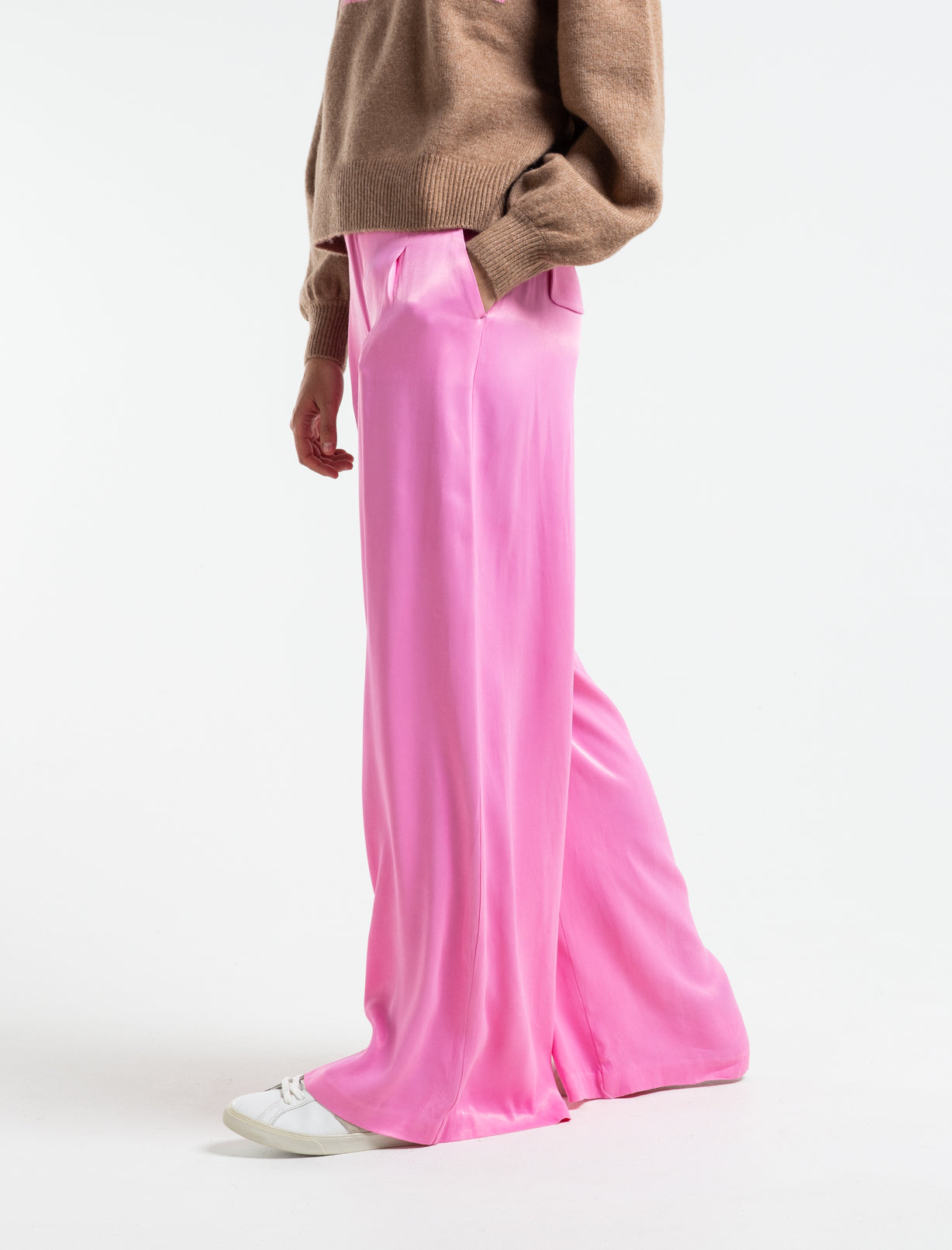 Pantalón de tela fluida - Rosa 14_539E308_ROS152216_4