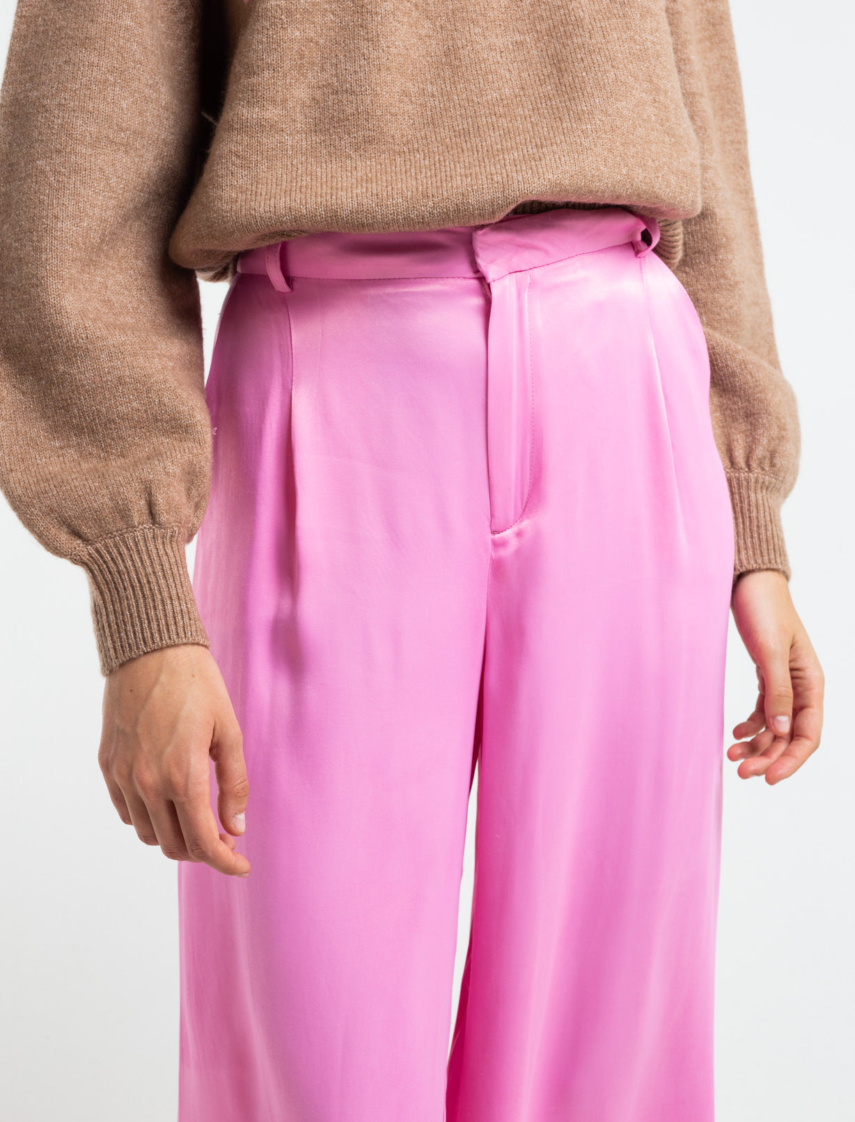 Pantalón de tela fluida - Rosa 14_539E308_ROS152216_5