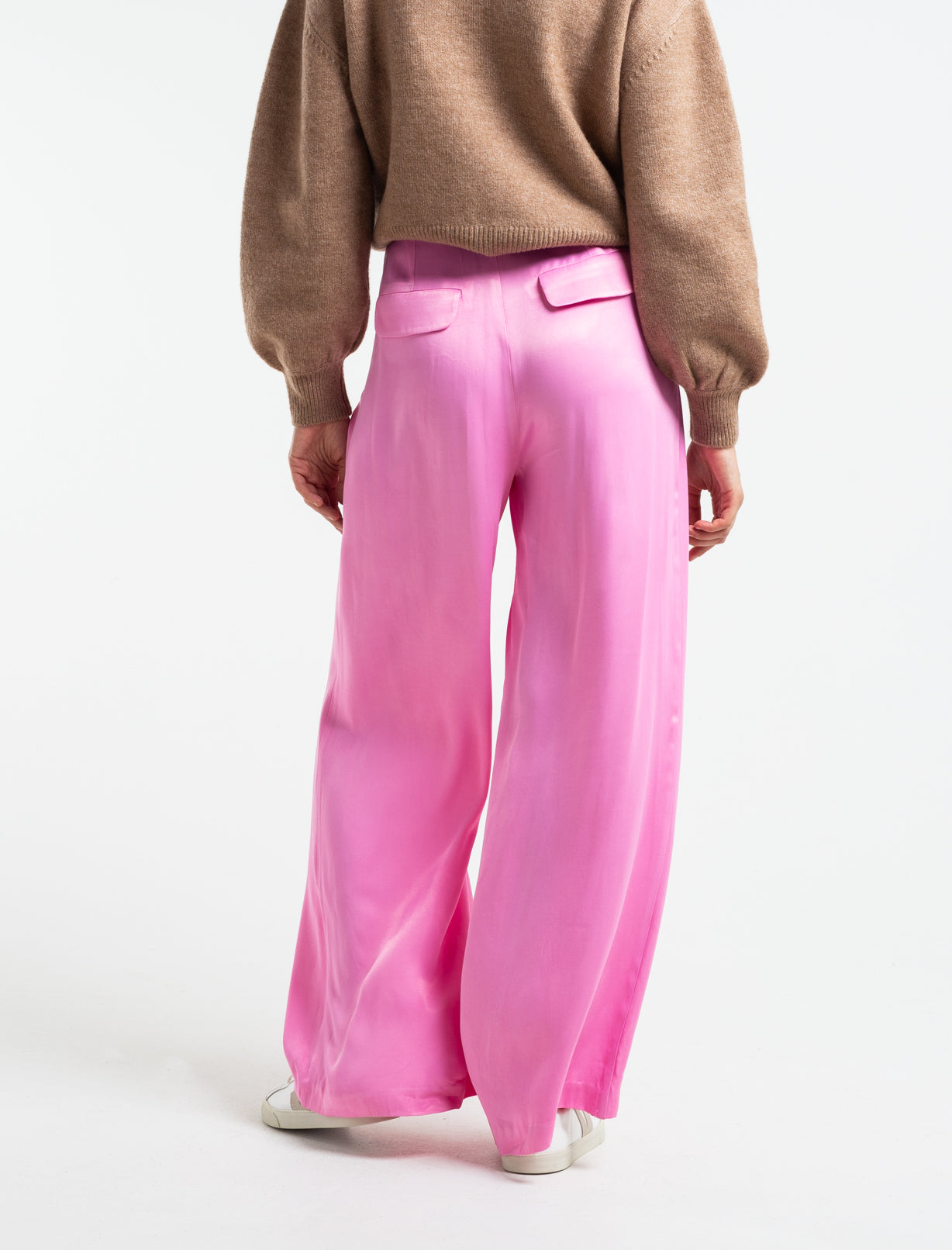 Pantalón de tela fluida - Rosa 14_539E308_ROS152216_7