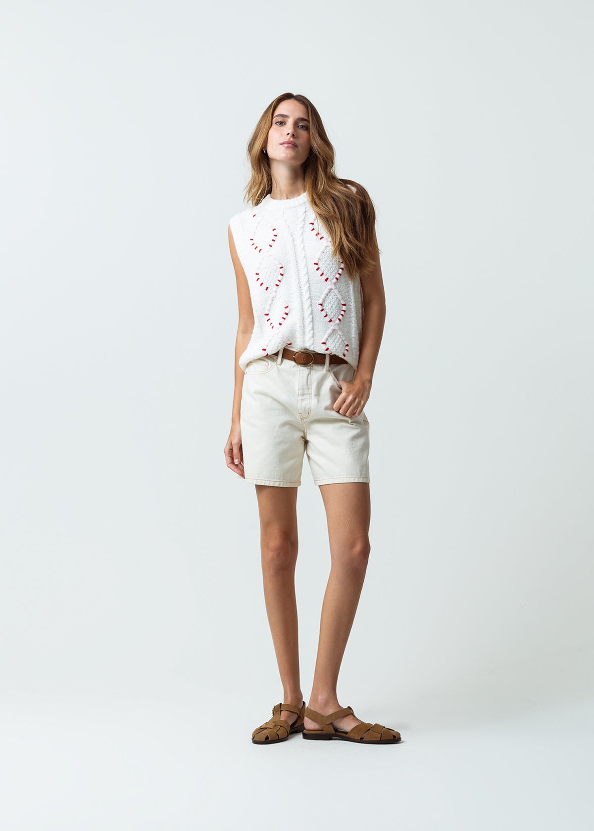Camisa tejida manga sisa - Crudo 14_581G002_CRU111001_3